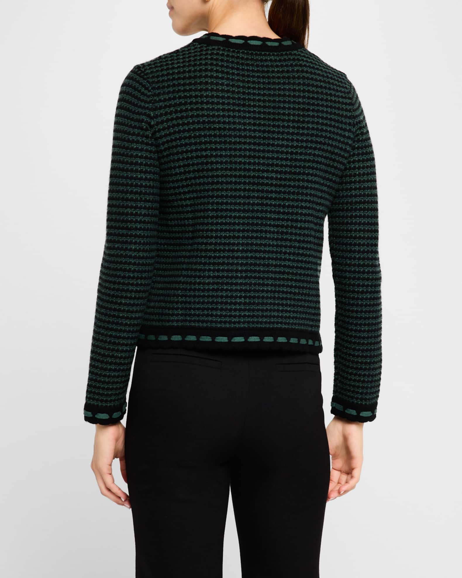 Tahari cashmere cardigan sweater store