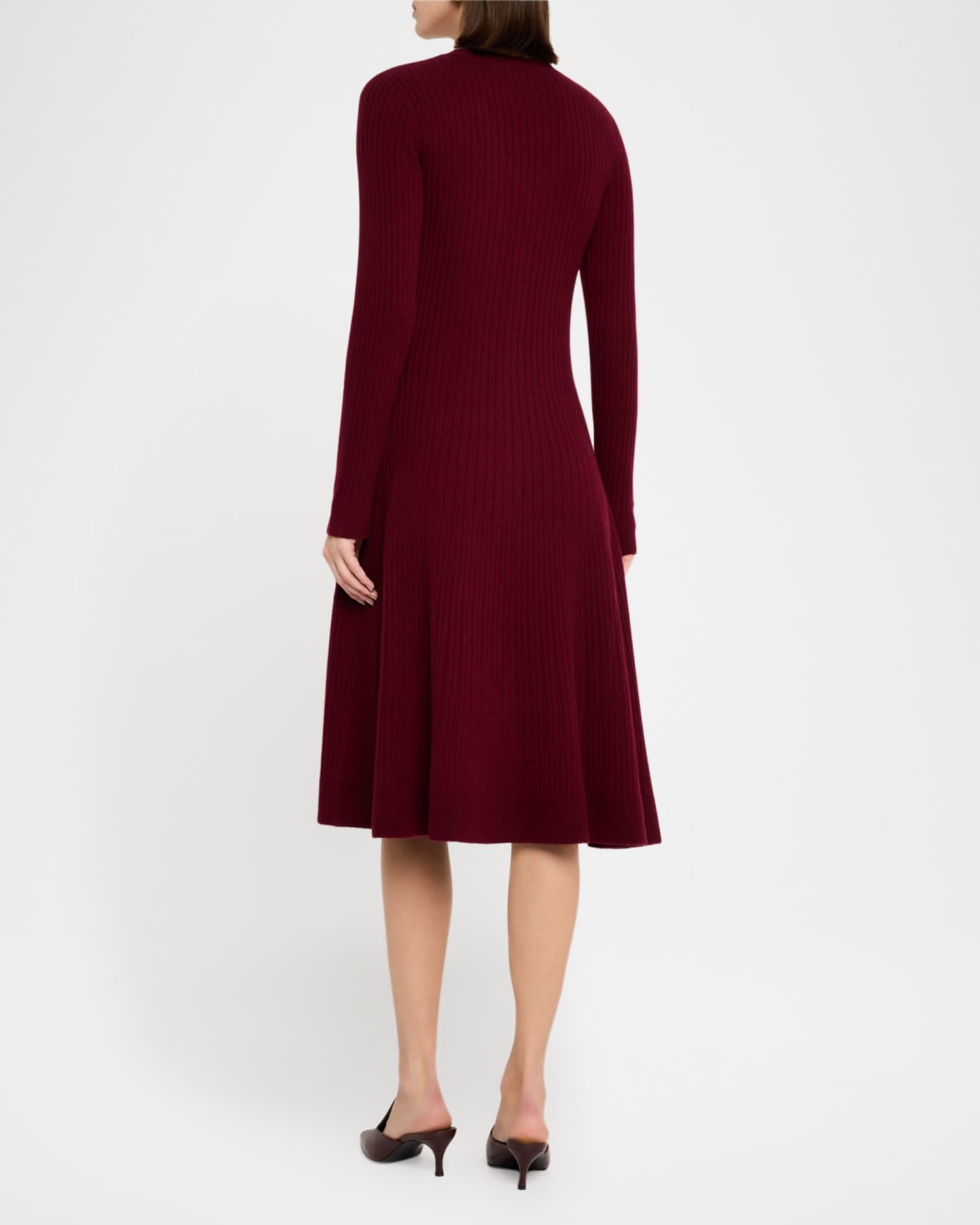 The Ashley Ribbed Cashmere Midi Sweater Dress