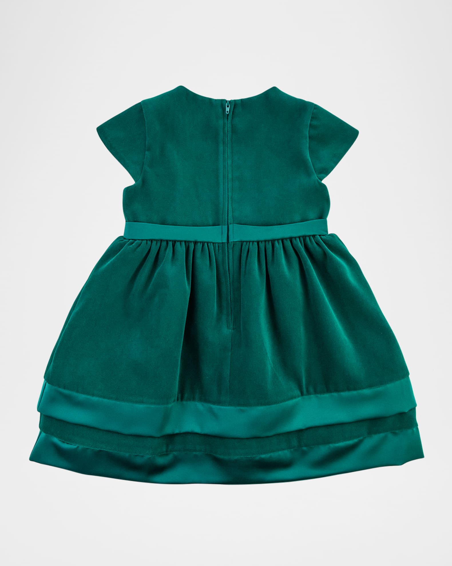 green emerald velvet dress Yo Baby Velvet Dress- Green