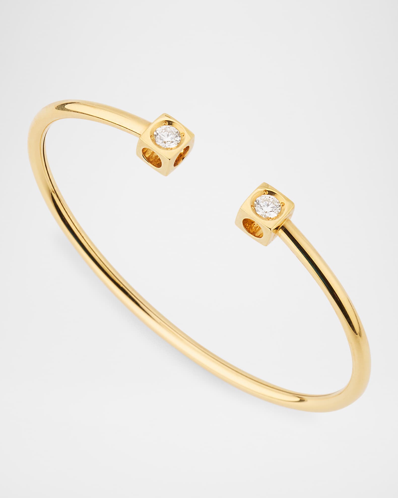 DINH VAN Le Cube Diamant 18K Yellow Gold Large Bracelet Neiman