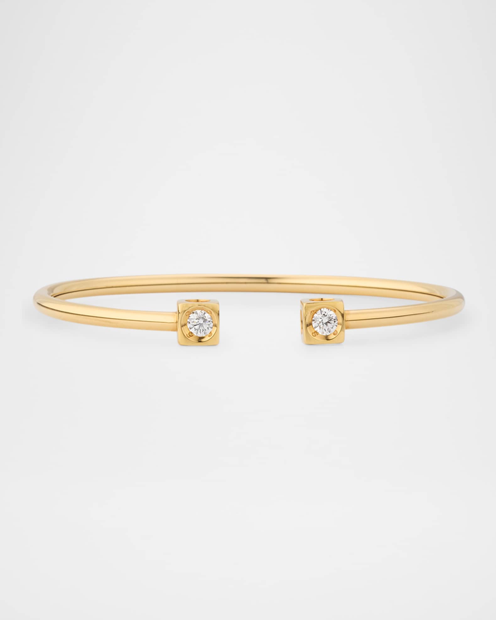 Le Cube Diamant 18K Yellow Gold Large Bracelet 0