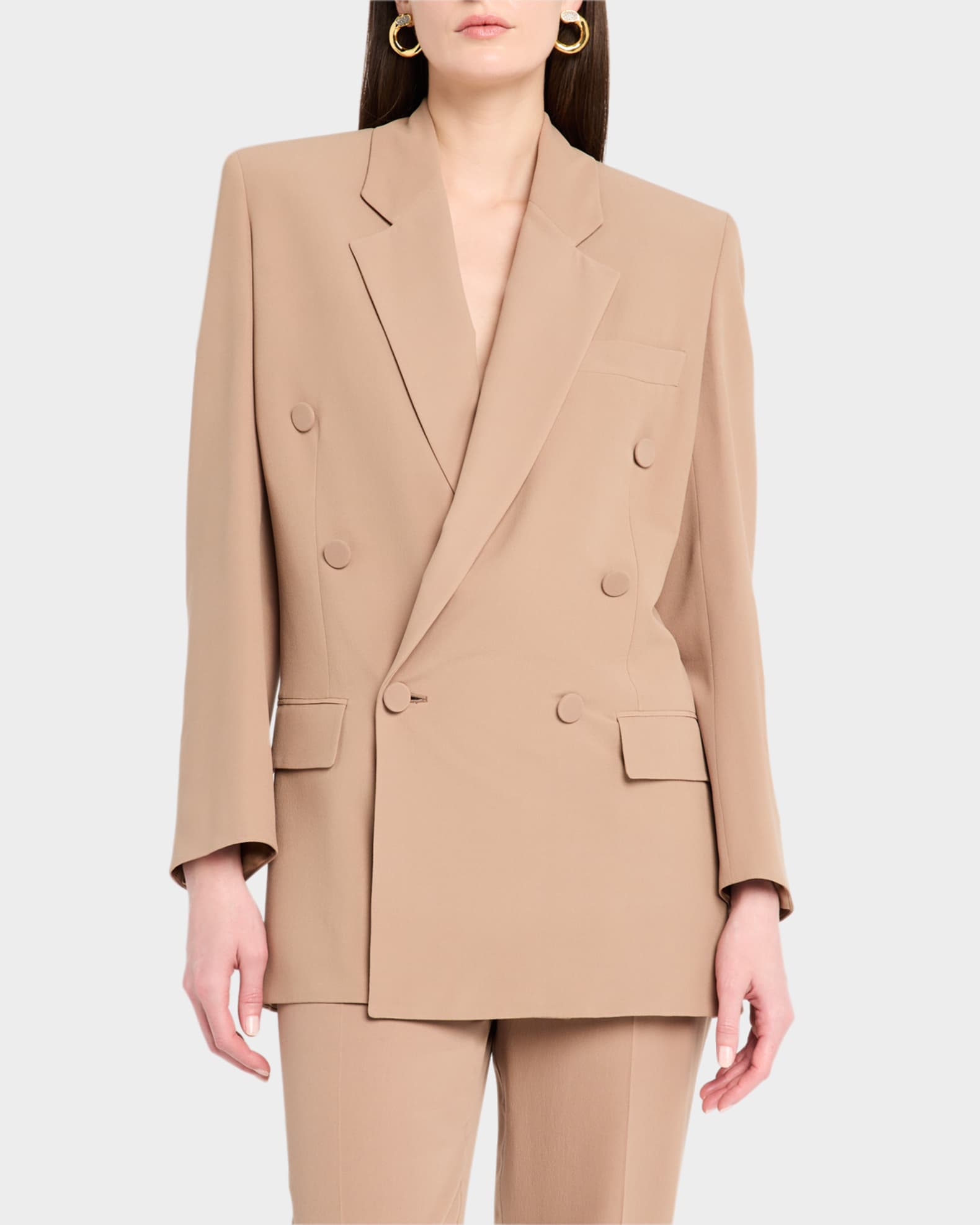 【関税＆送料込み】Saint Laurent Double-Breasted Jacket Saint Laurent Men's Double-Breasted Tuxedo Jacket | Neiman
