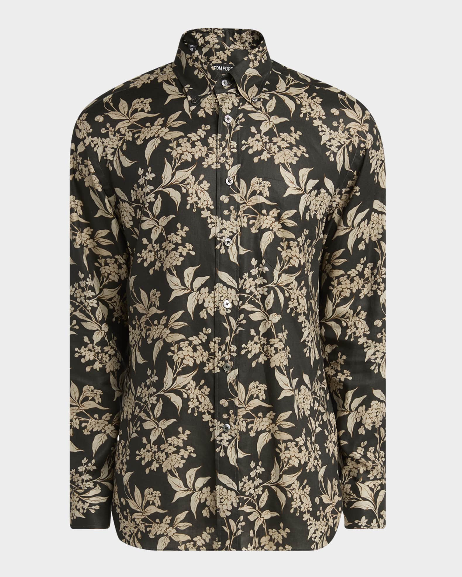 Men's Keith Lyocell Floral Sport Shirt 0