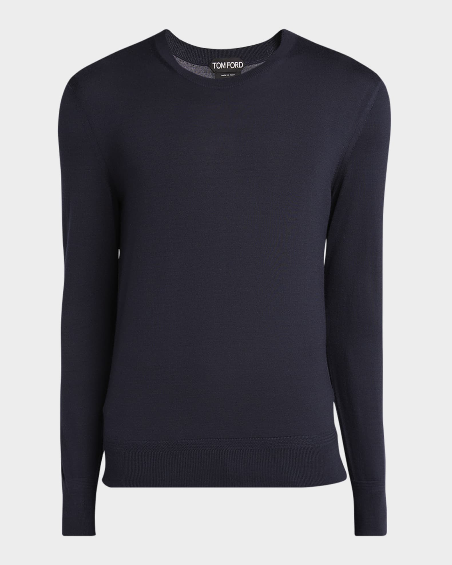 Men's Fine Gauge Wool Crewneck Sweater 0