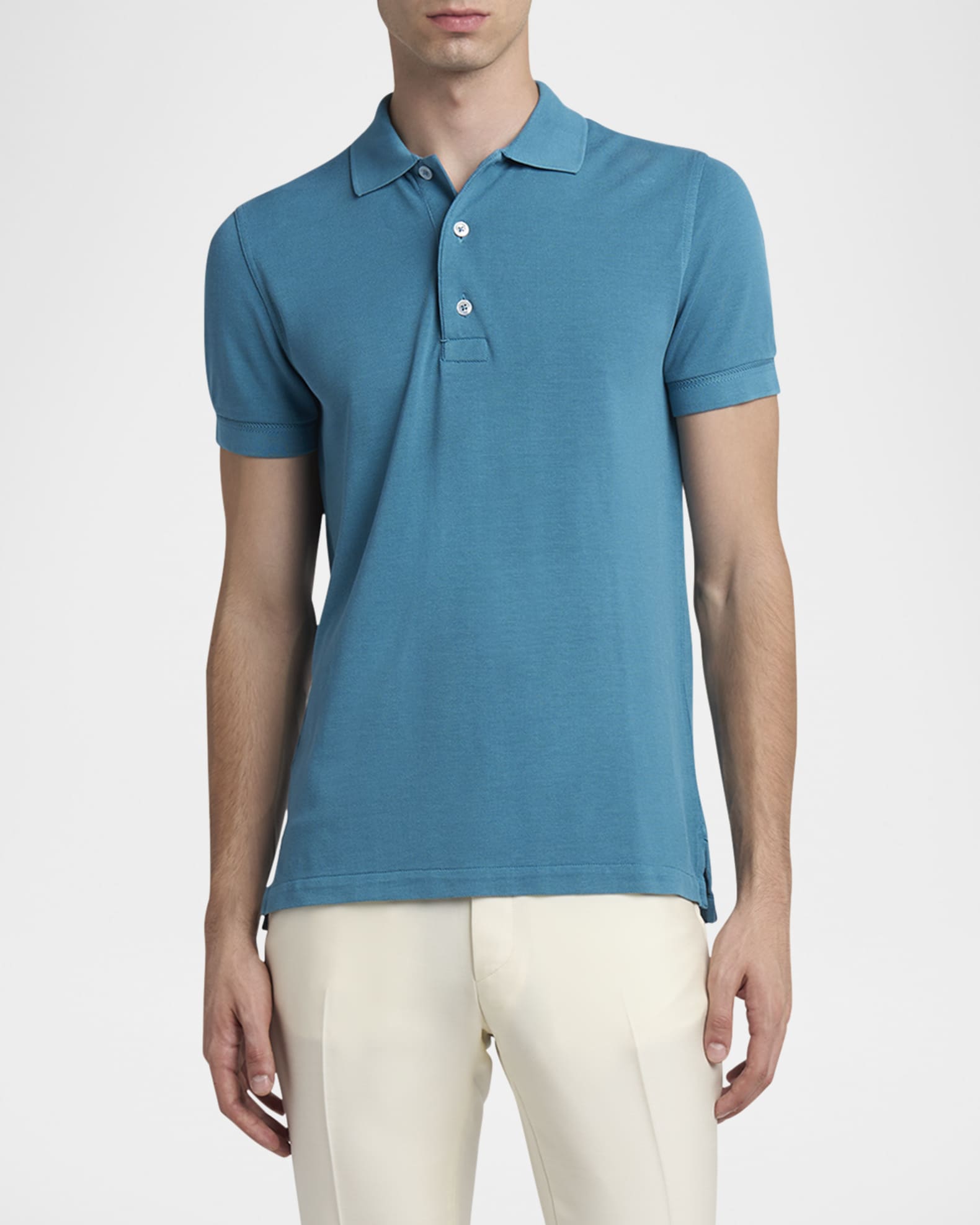 Men's Lyocell Pique Polo Shirt 1