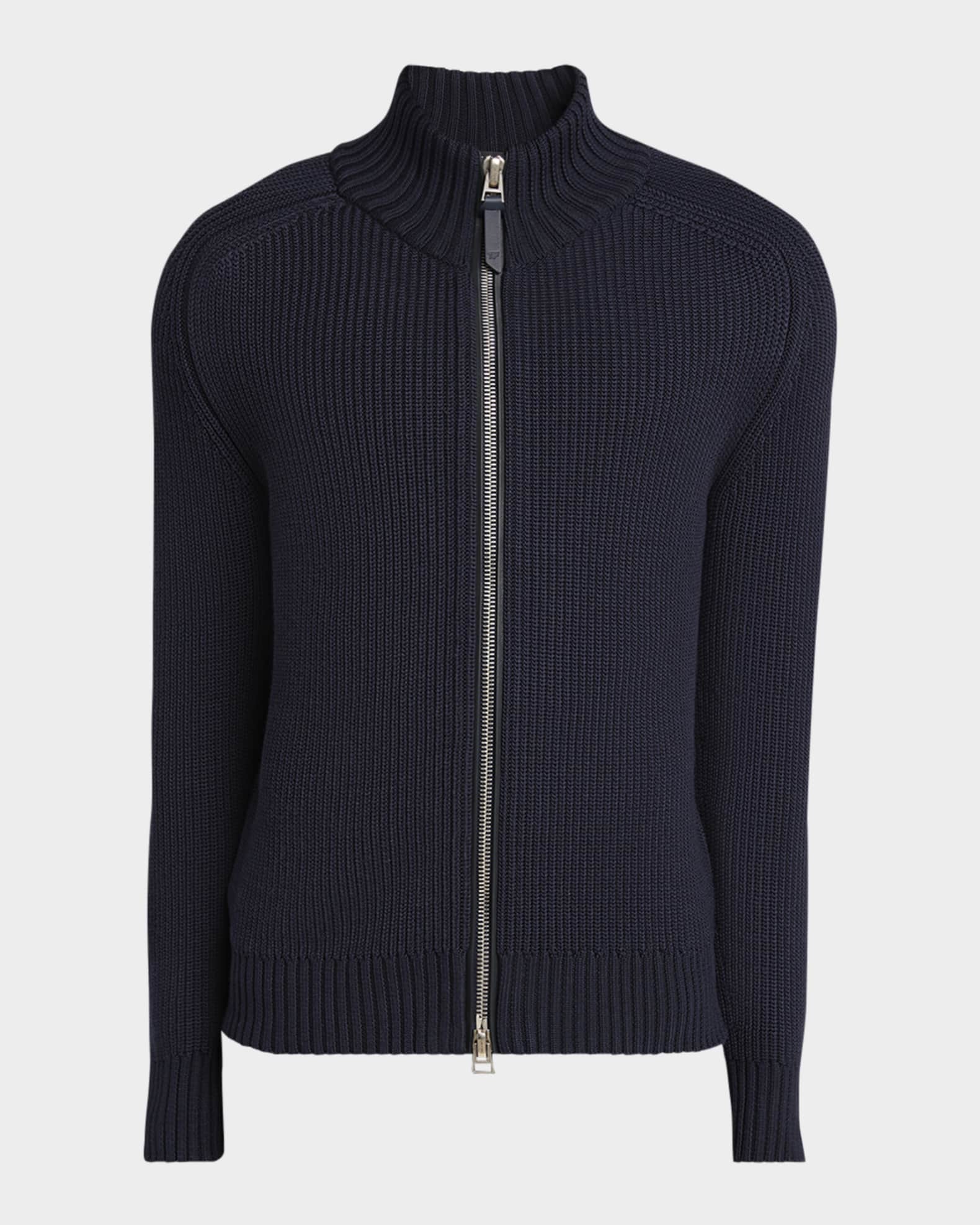 Men's Ribbed Full-Zip Sweater 0