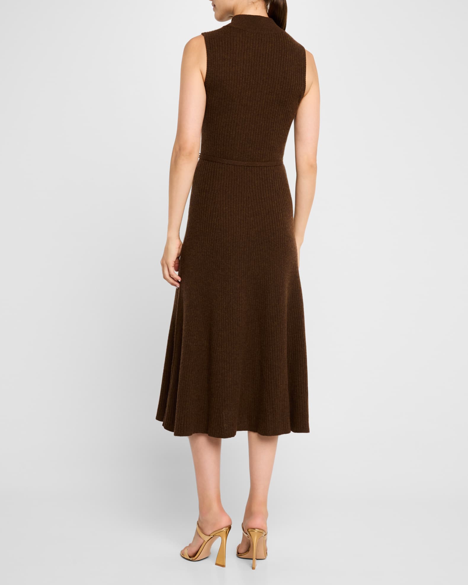 Leith pleated midi dress shop