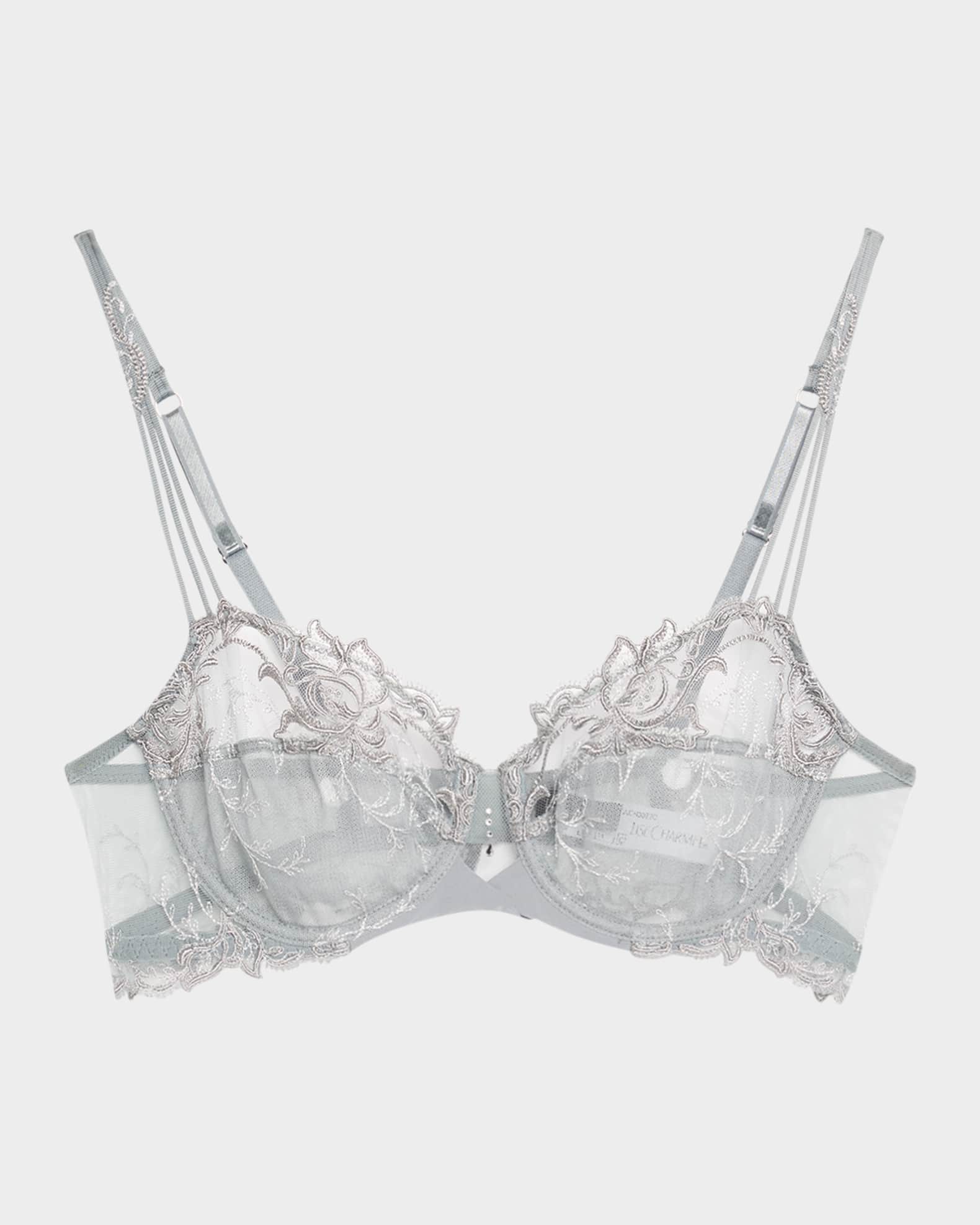 Source Beaute Embroidered Tulle Demi Bra 0