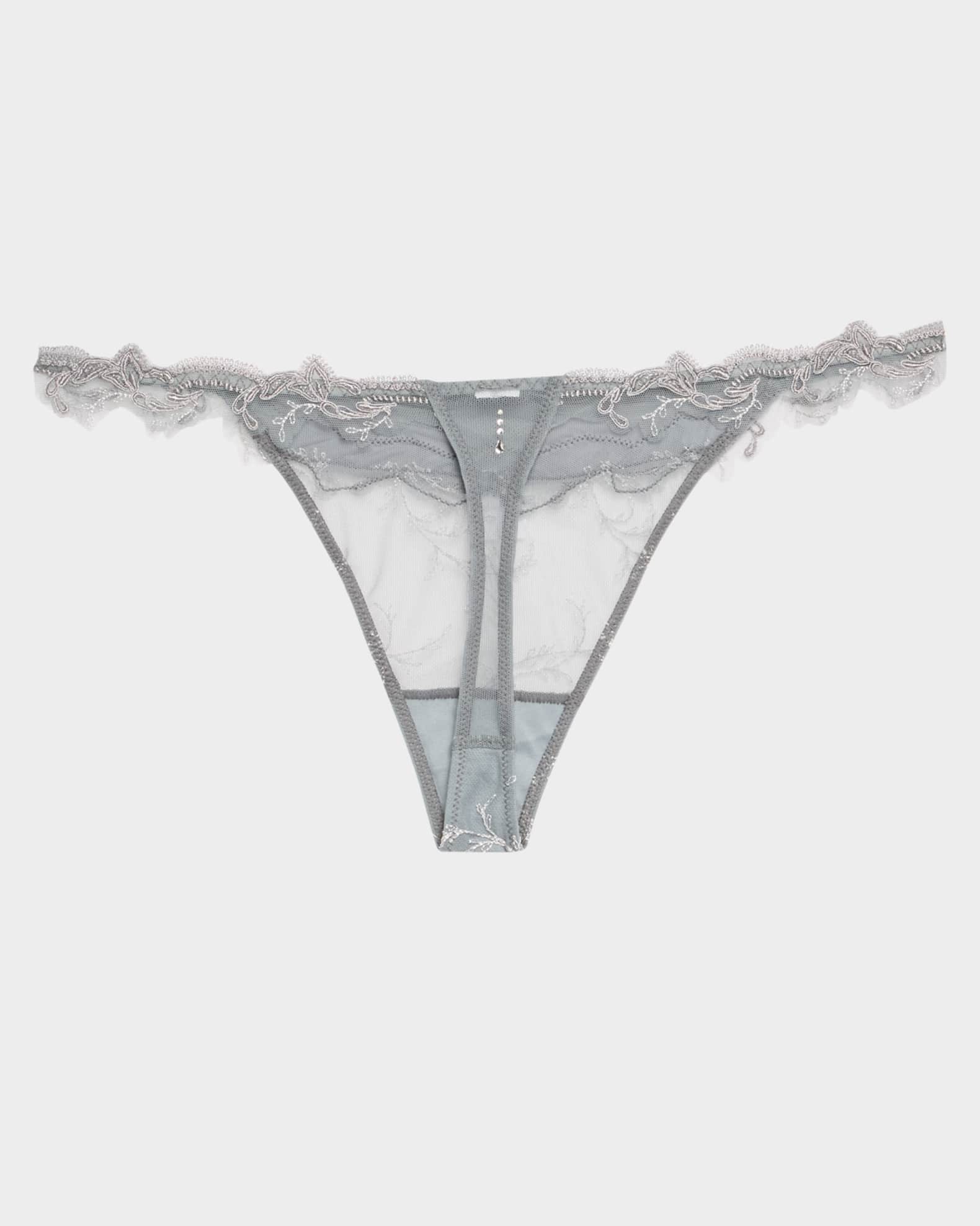 Source Beaute Embroidered Tulle Thong 1