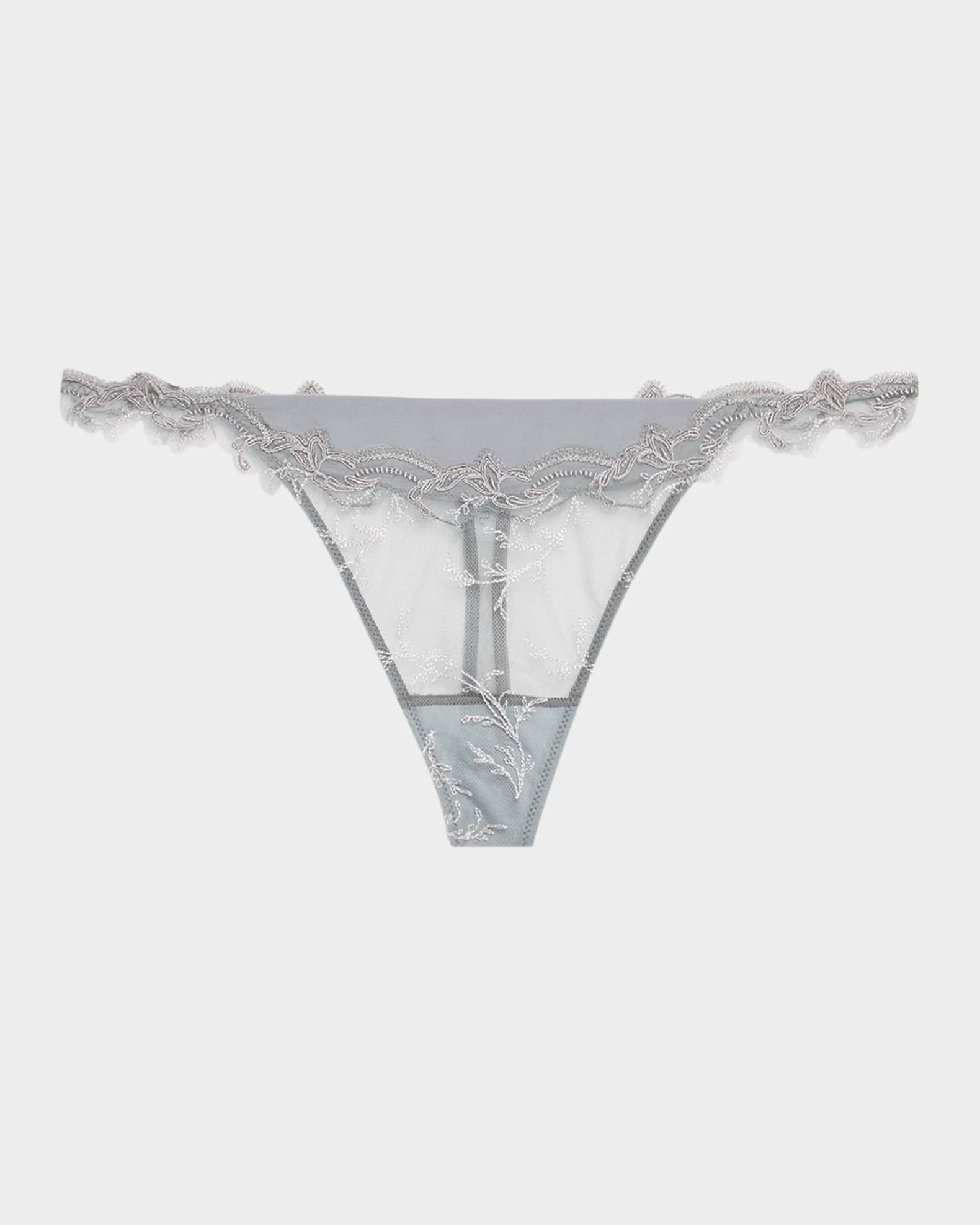 Source Beaute Embroidered Tulle Thong 0