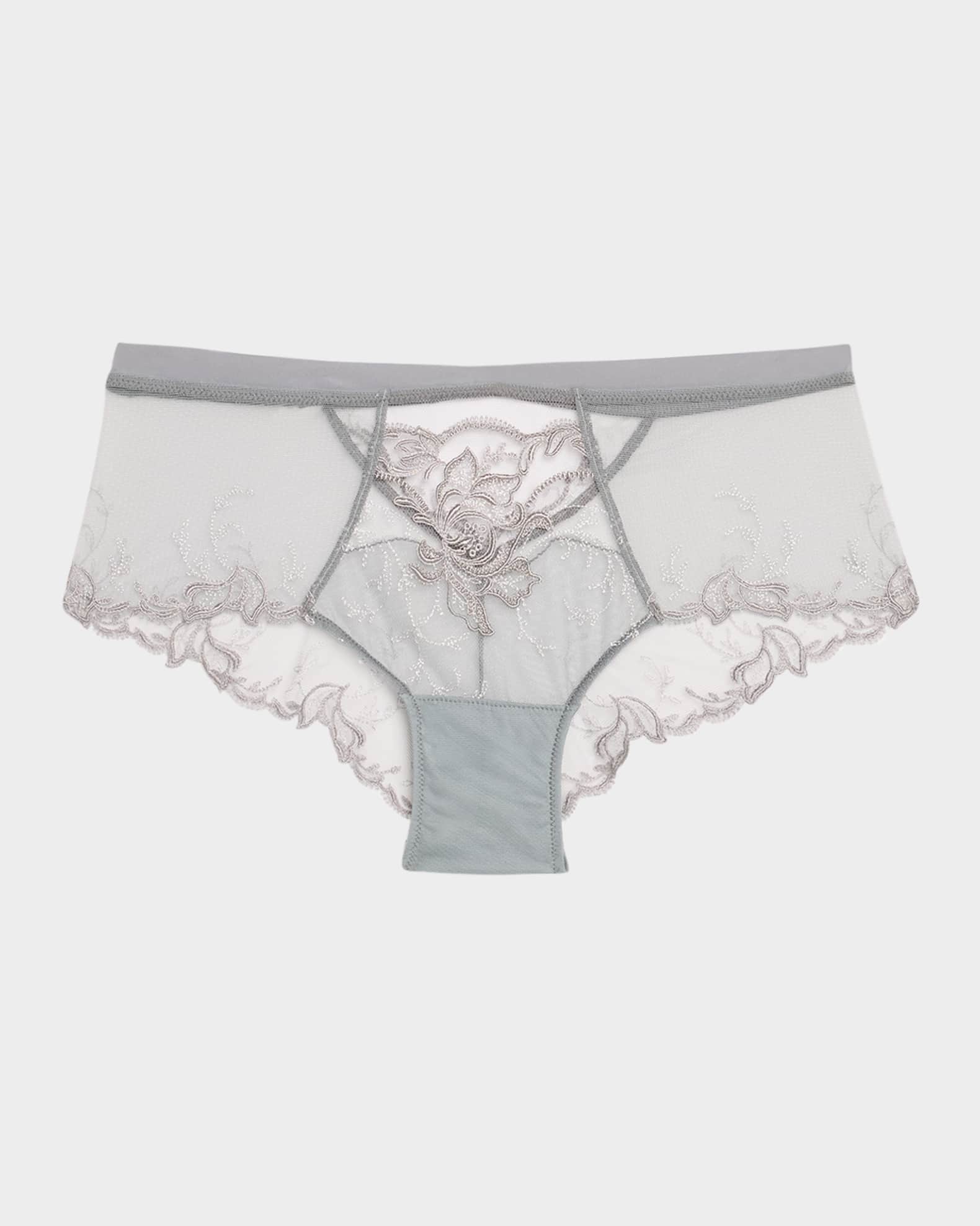 Source Beaute Embroidered Tulle Boyshorts 0