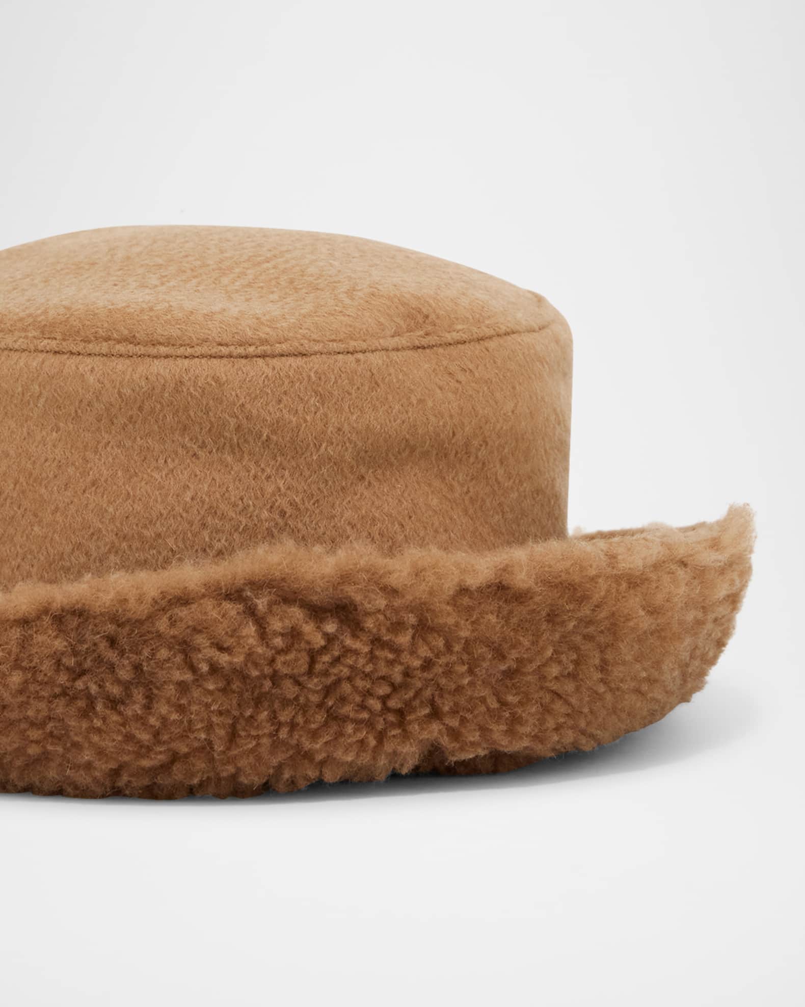 MAX MARA ハット 帽子 Fiducia logo cashmere bucket hat598414 Fiducia logo bucket hat in black - Max Mara | Mytheresa