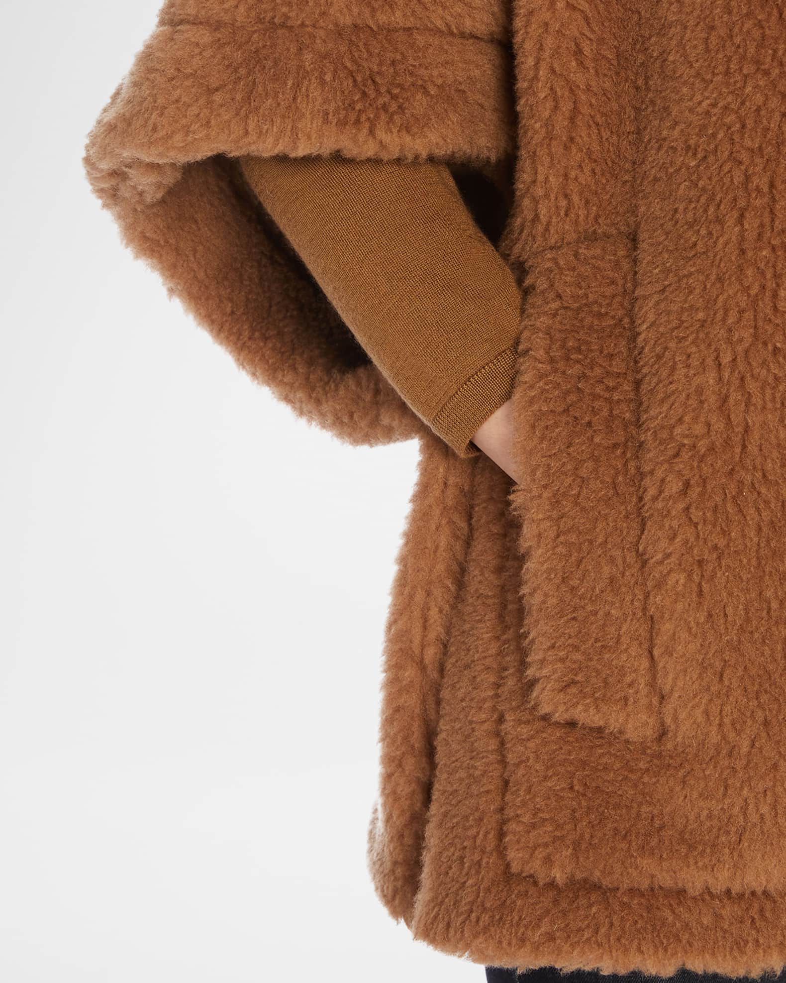 Max Mara New Manto Wool-Blend Cape | Neiman Marcus