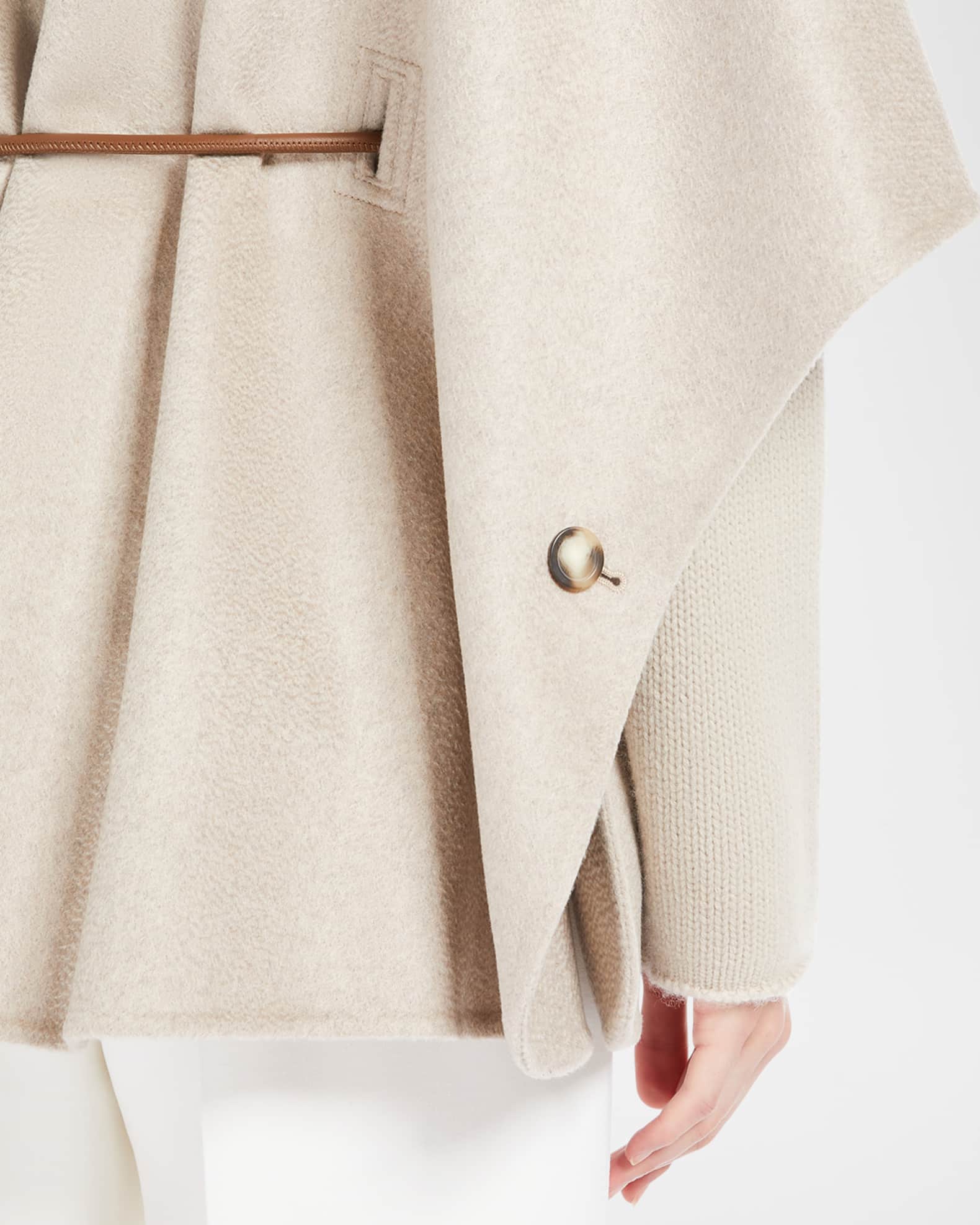 Max Mara Zebio Cashmere Belted Poncho | Neiman Marcus Max Mara Zebio Cashmere Belted Poncho | Neiman Marcus