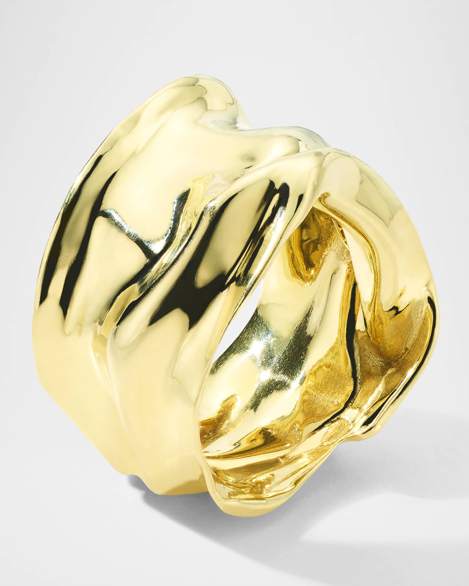 18K Gold Crush Statement Ring 1
