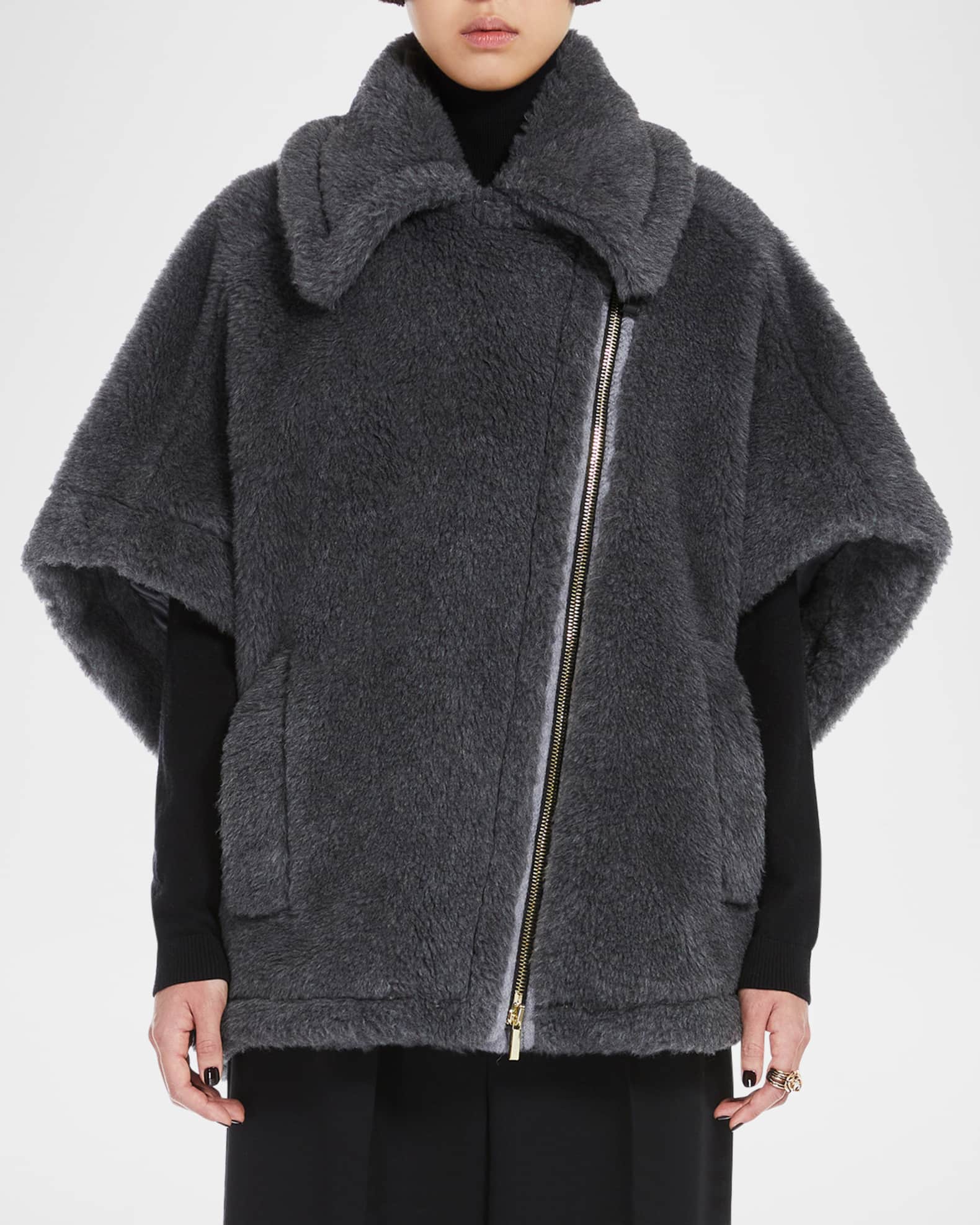 New Manto Virgin Wool-Blend Cape 1