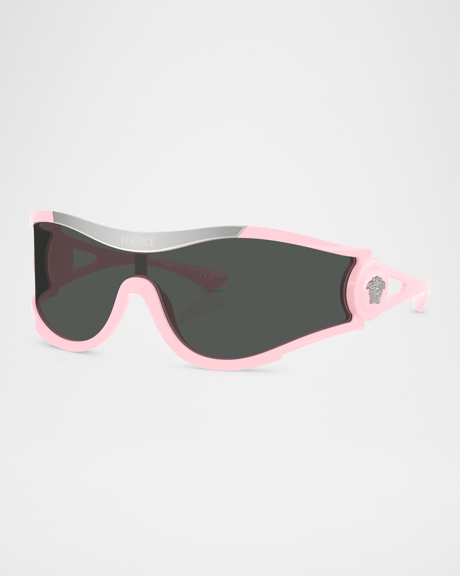 Versace Medusa Medallion Shield Sunglasses Neiman Marcus