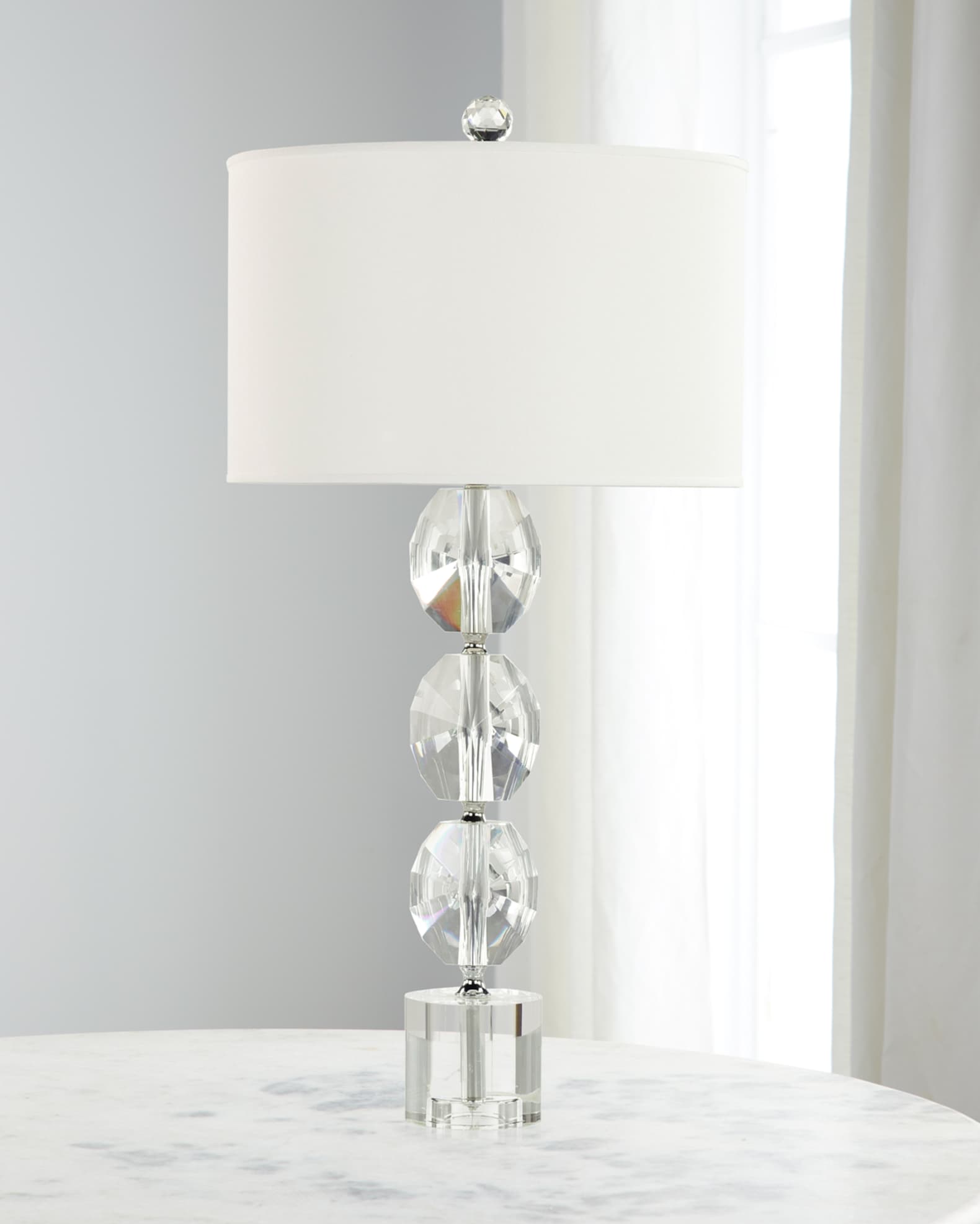 JohnRichard Collection Crystal Beads 33" Table Lamp Neiman Marcus
