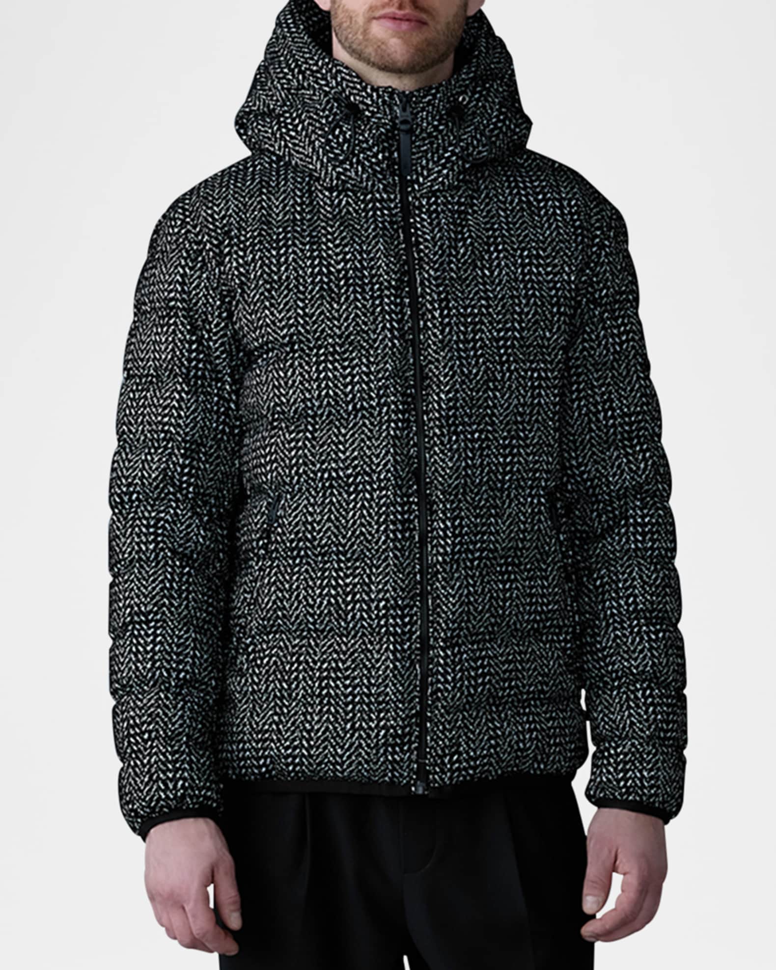 Mackage Men s Chevron Down Jacket Black White