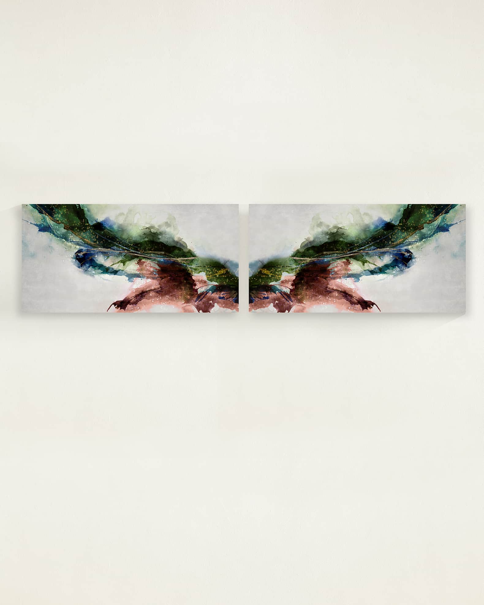 "Movement in Color" Gallery-Wrapped Giclees on Canvas by Mari Urasawa, 48" x 24" - Set of 2 0