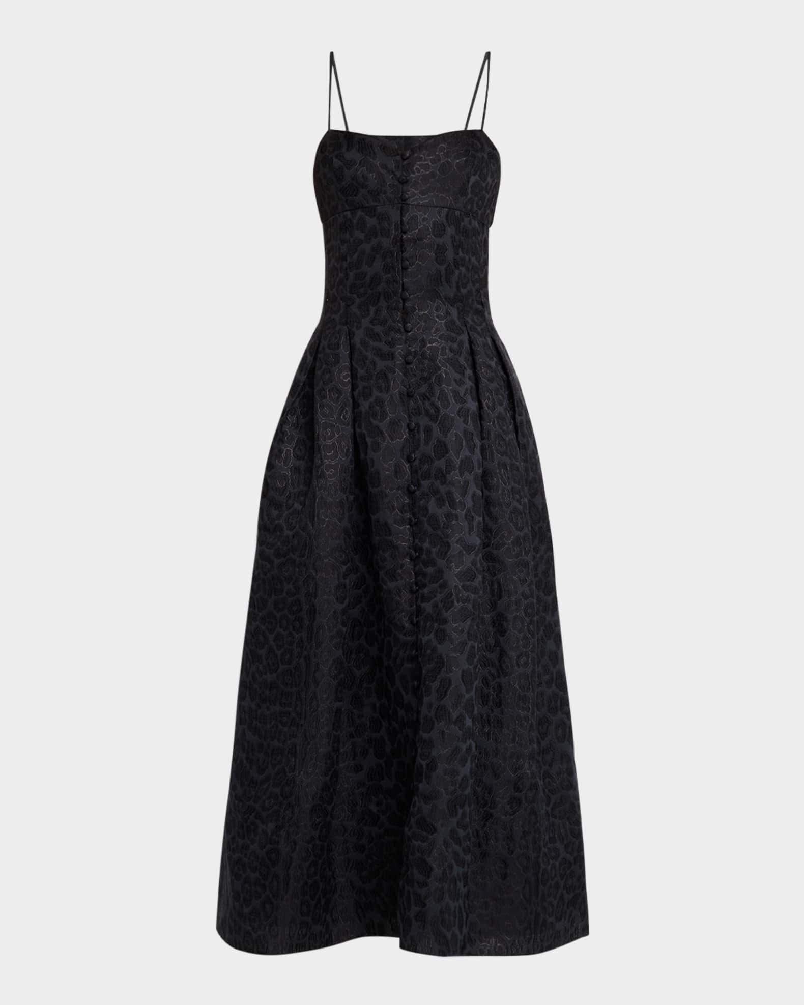 Rickie Dress In Leopard Jacqaurd 0