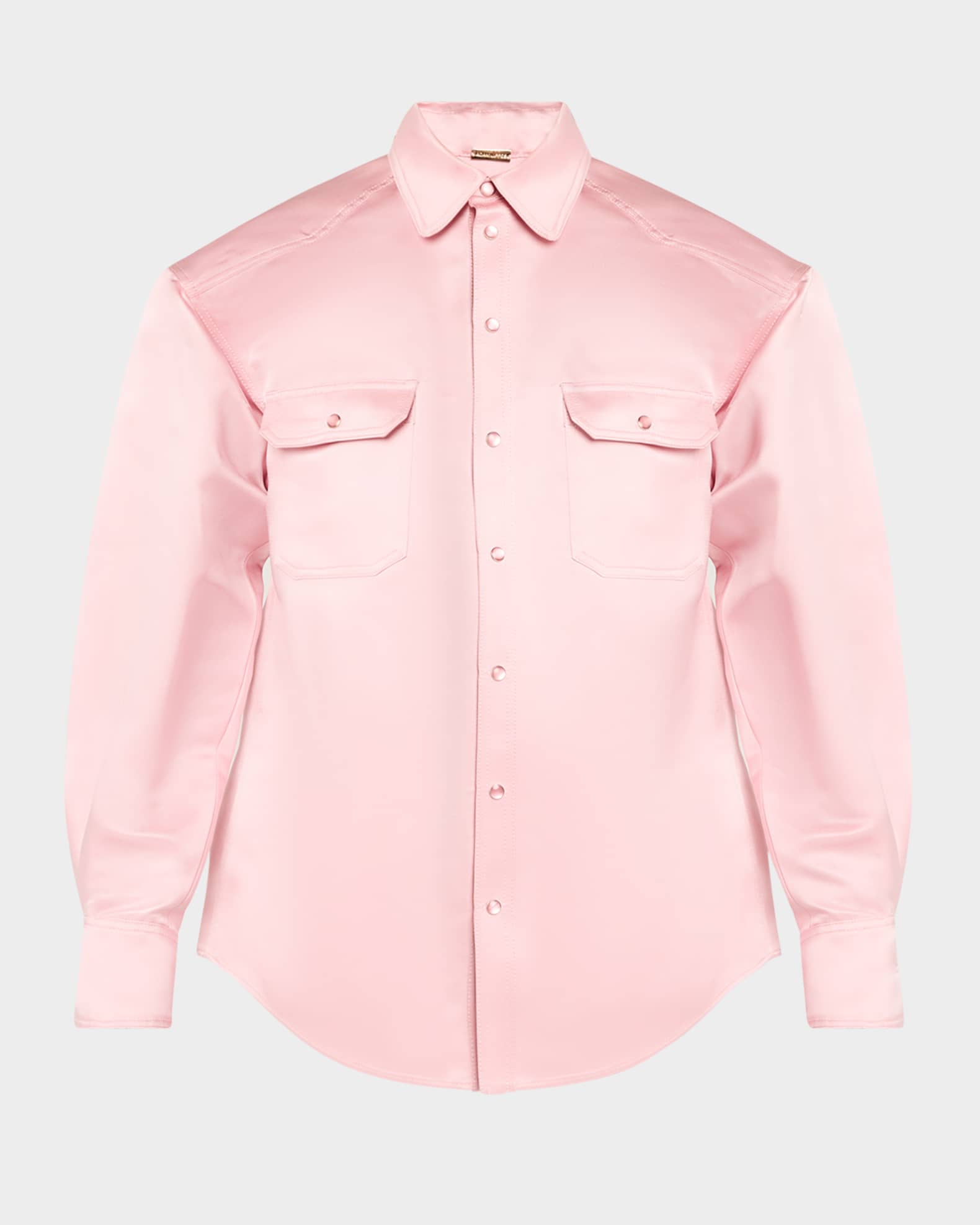 Oversized Silk-Cotton Duchesse Shirt 0