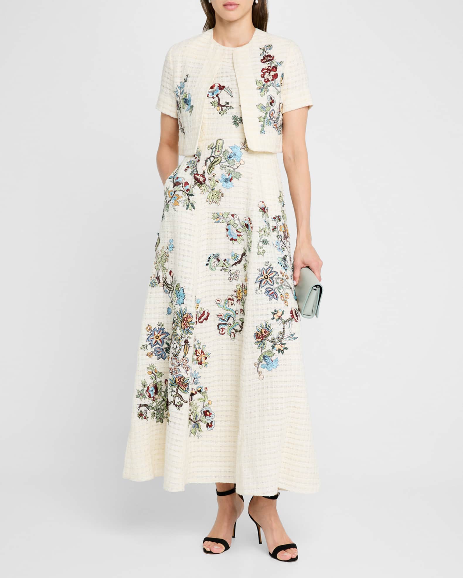 Tweed maxi dress best sale