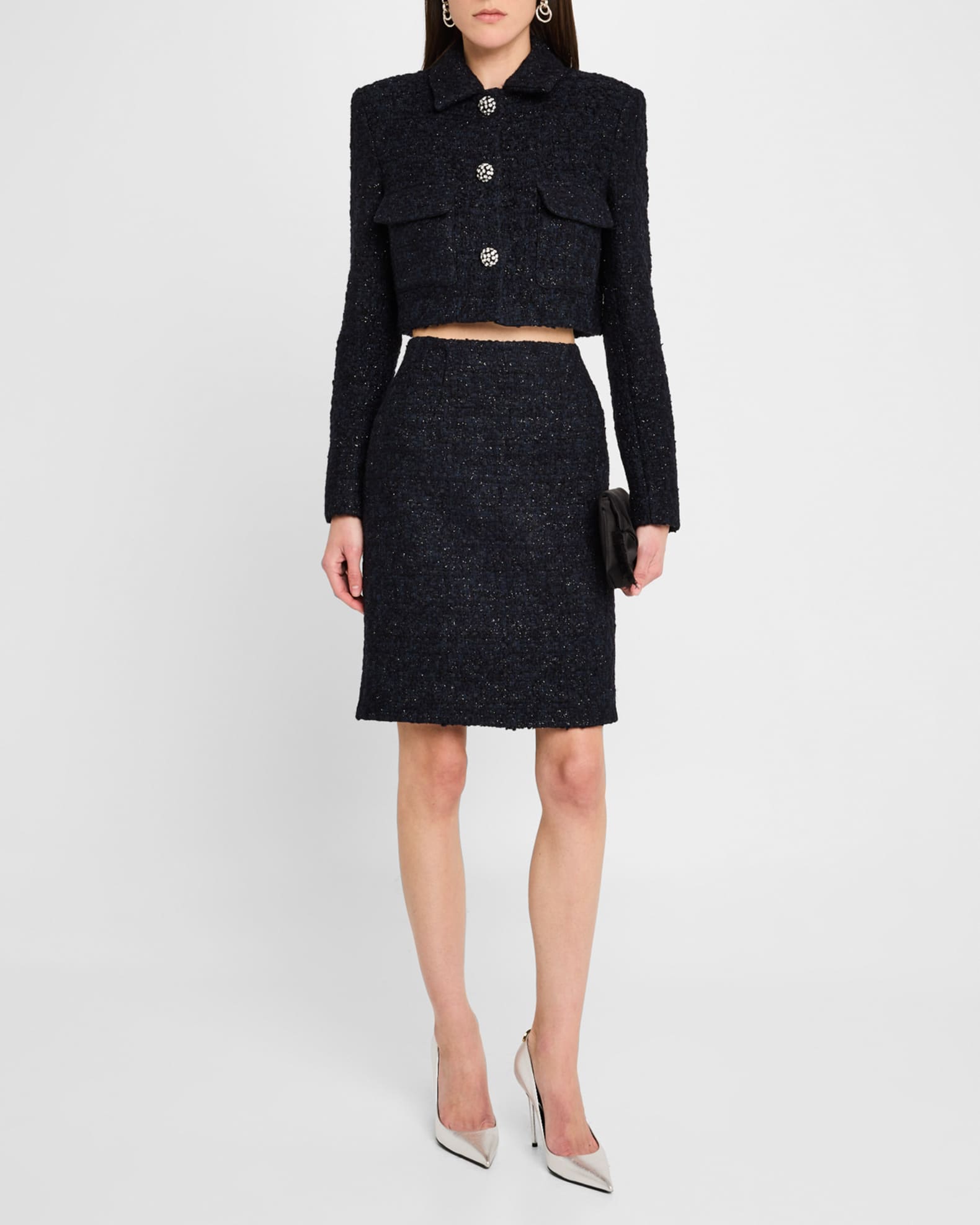 Tweed Pencil Skirt  1