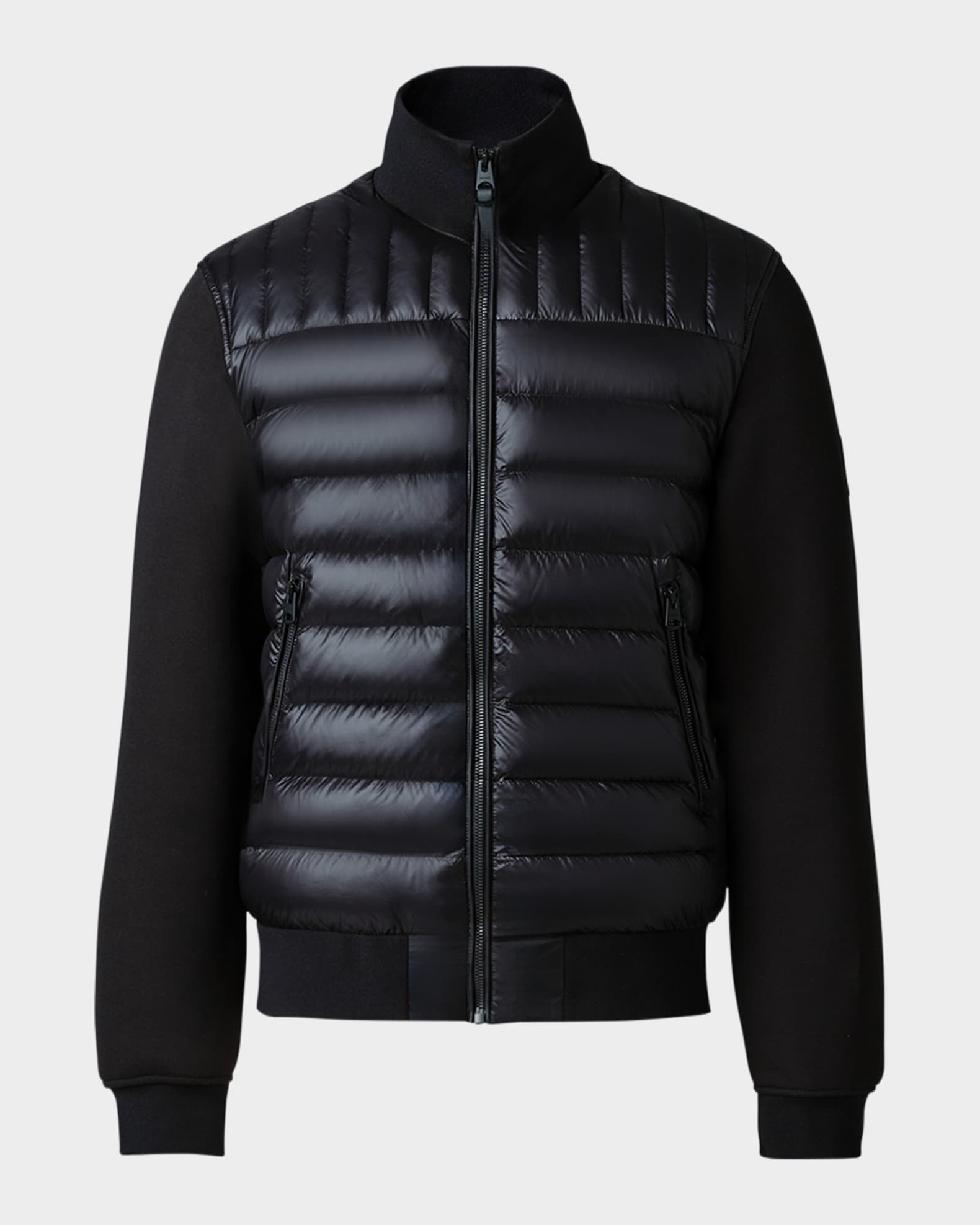 Mackage Men s Collin Mixed Media Down Jacket Neiman Marcus