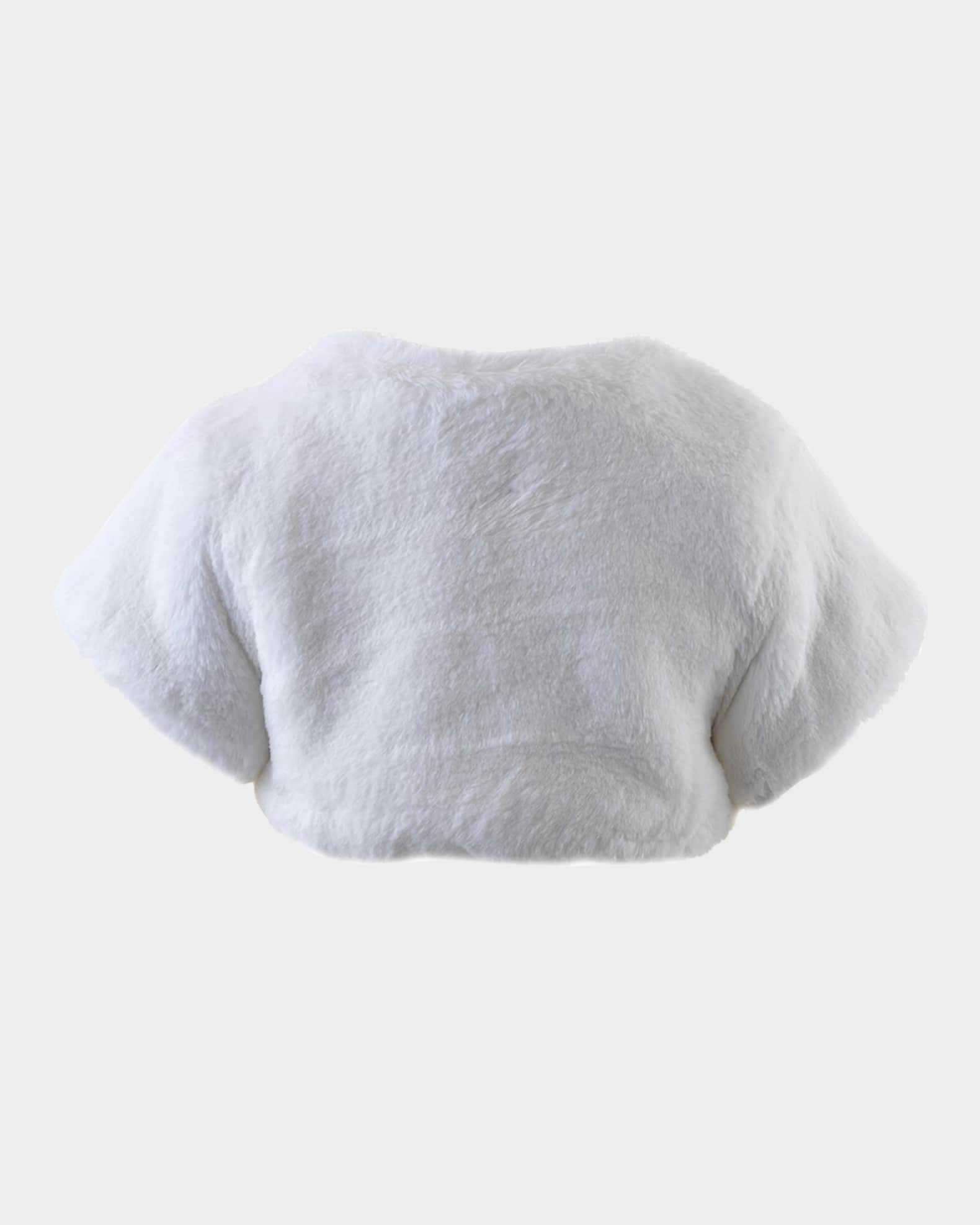 Girl's Diamante Faux Fur Bolero, Size 2-14 1