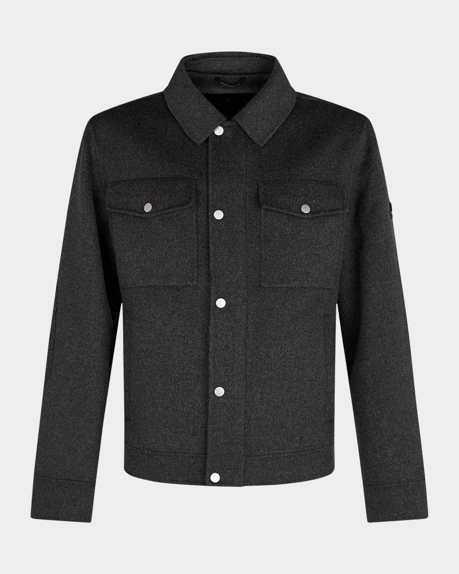 Men's Jacques Wool-Cashmere Overshirt 0