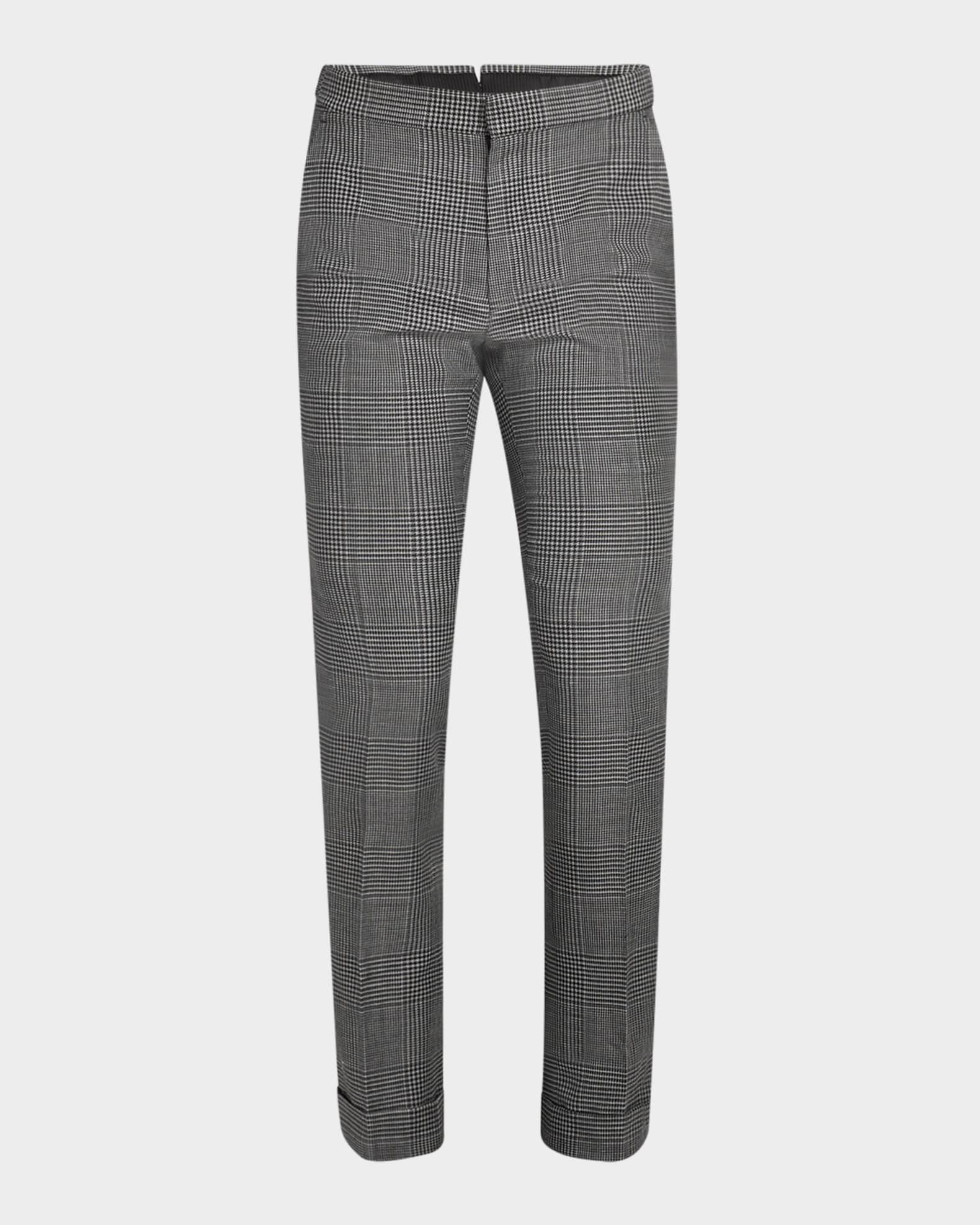 TOM FORD Men's Dyllan Wool Check Trousers | Neiman Marcus