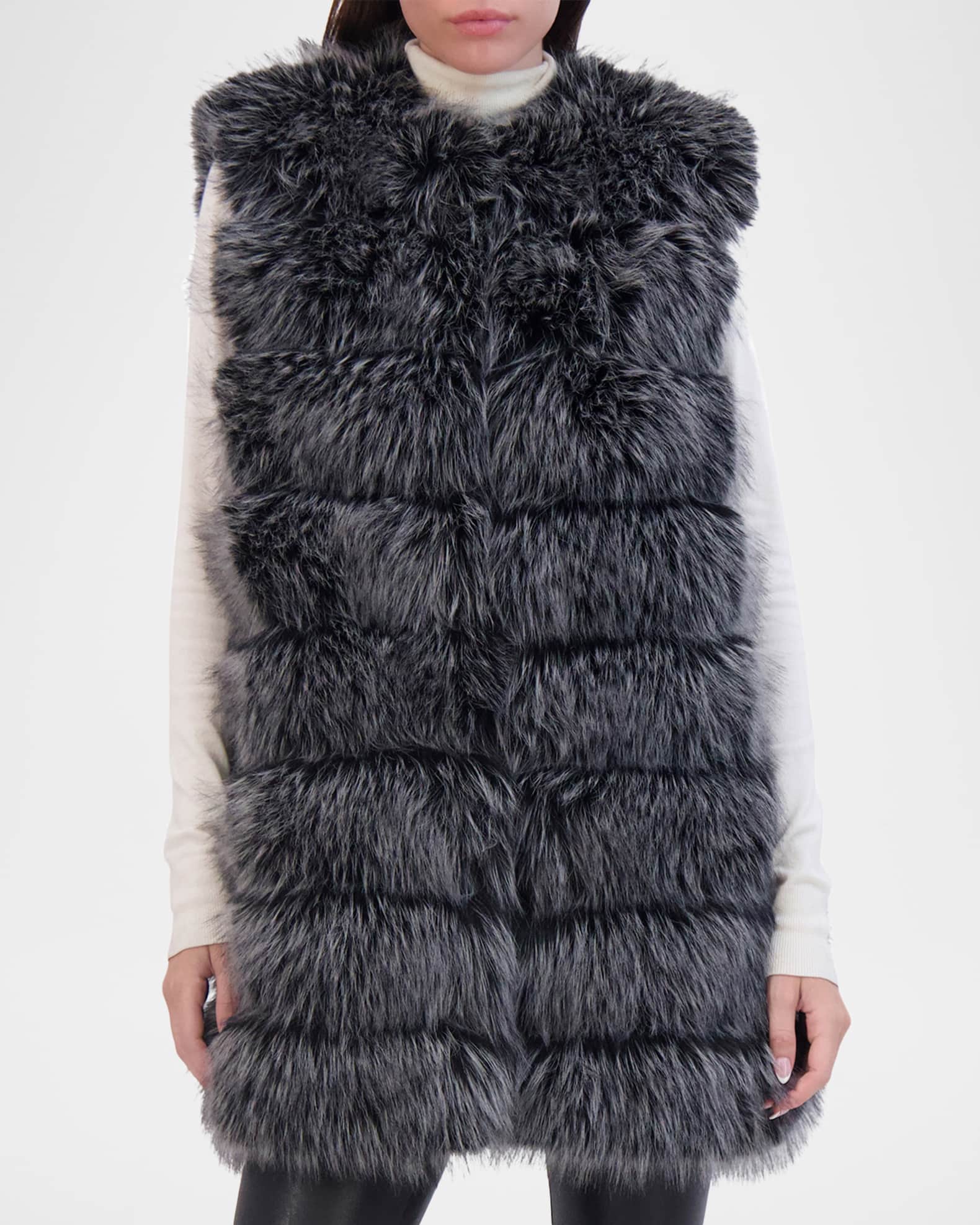 Fox-Like Faux Fur Vest 0