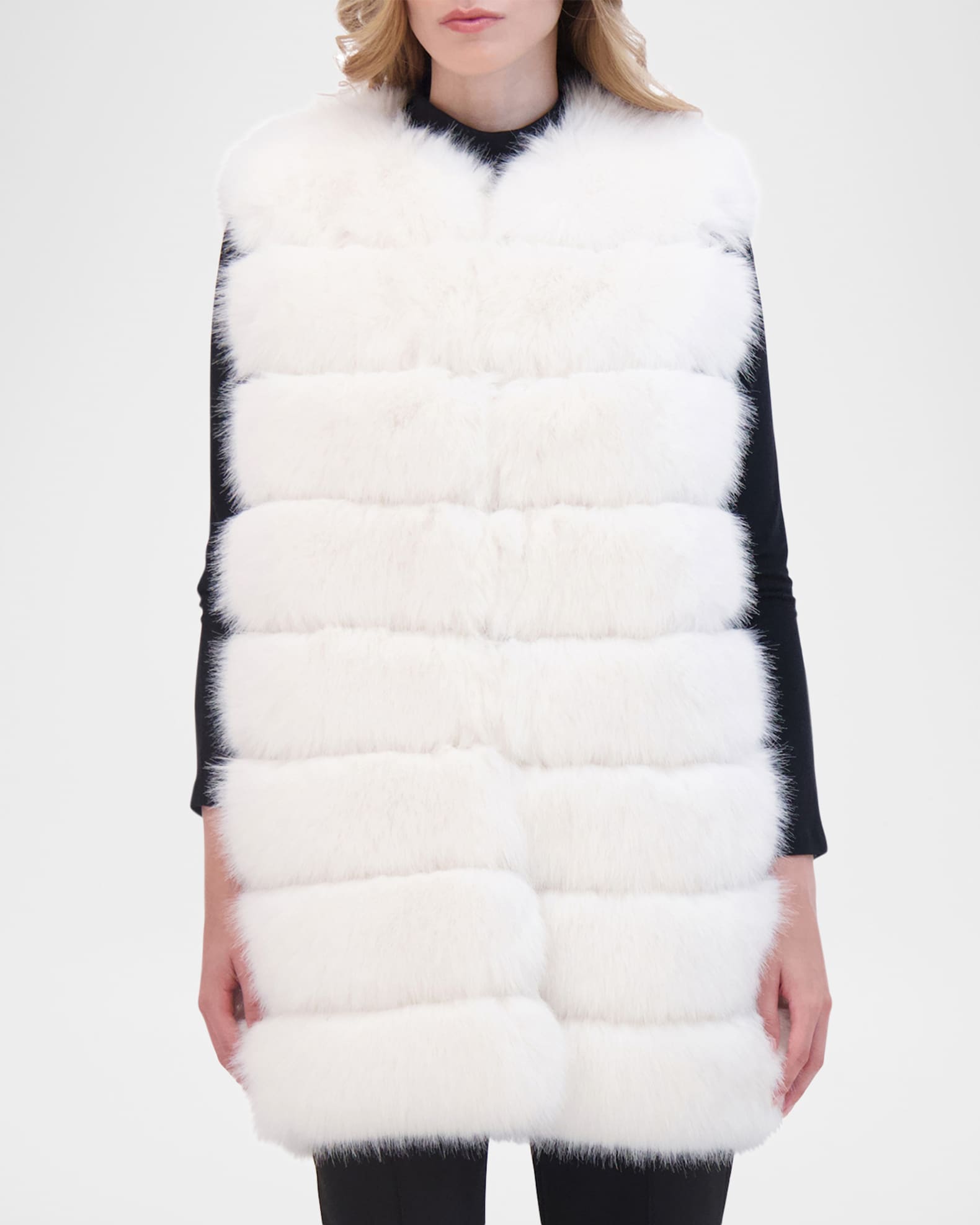 Fox-Like Faux Fur Vest 1