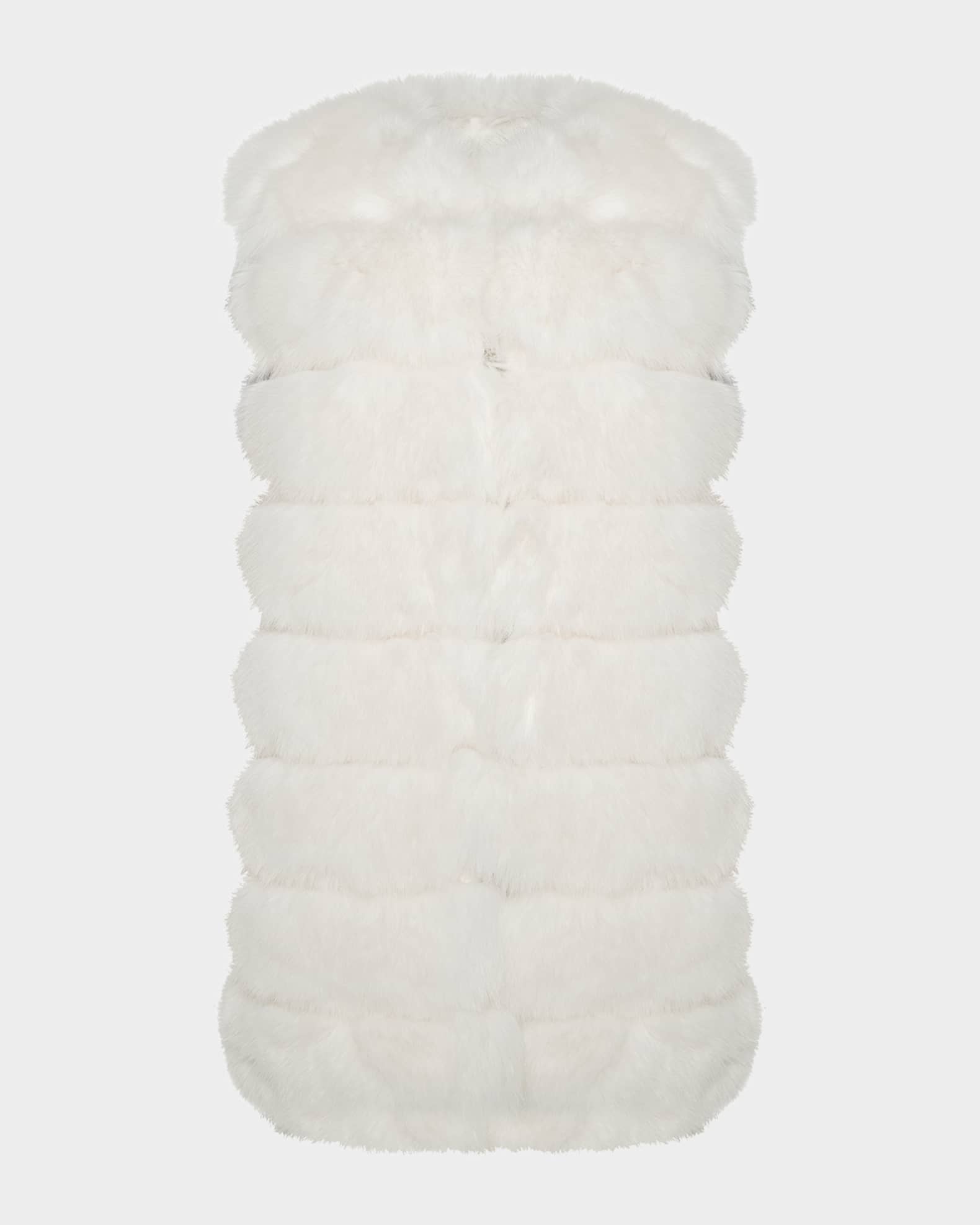 Fox-Like Faux Fur Vest 0