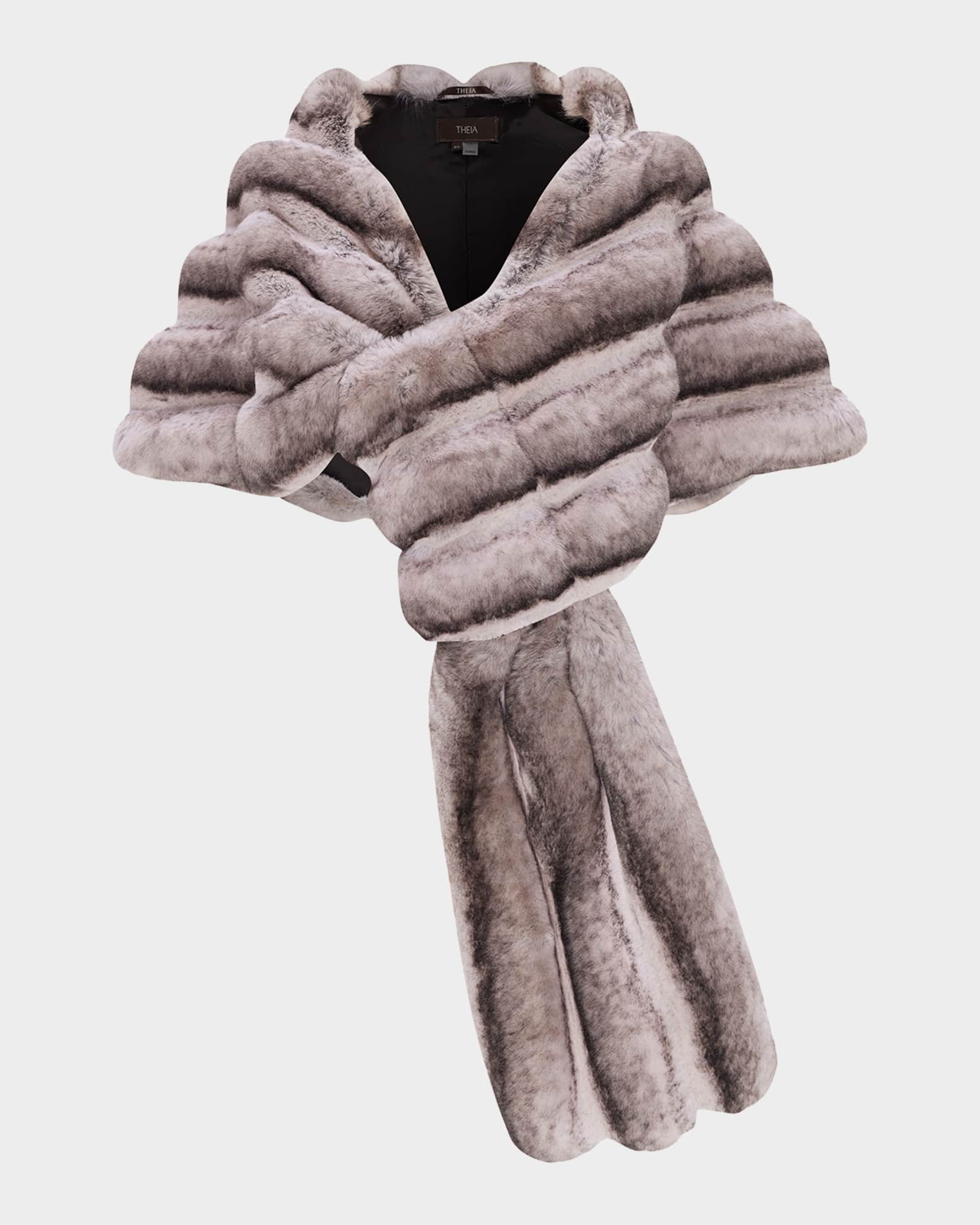 Chinchilla fur stole sales