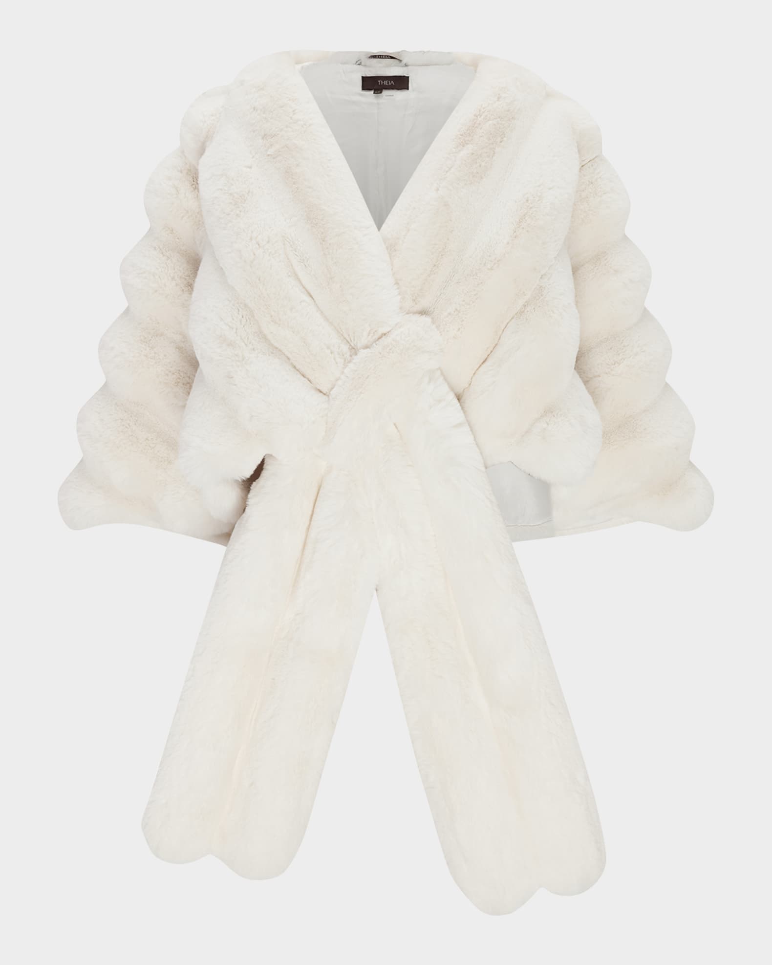 Chinchilla-Like Faux Fur Stole 1