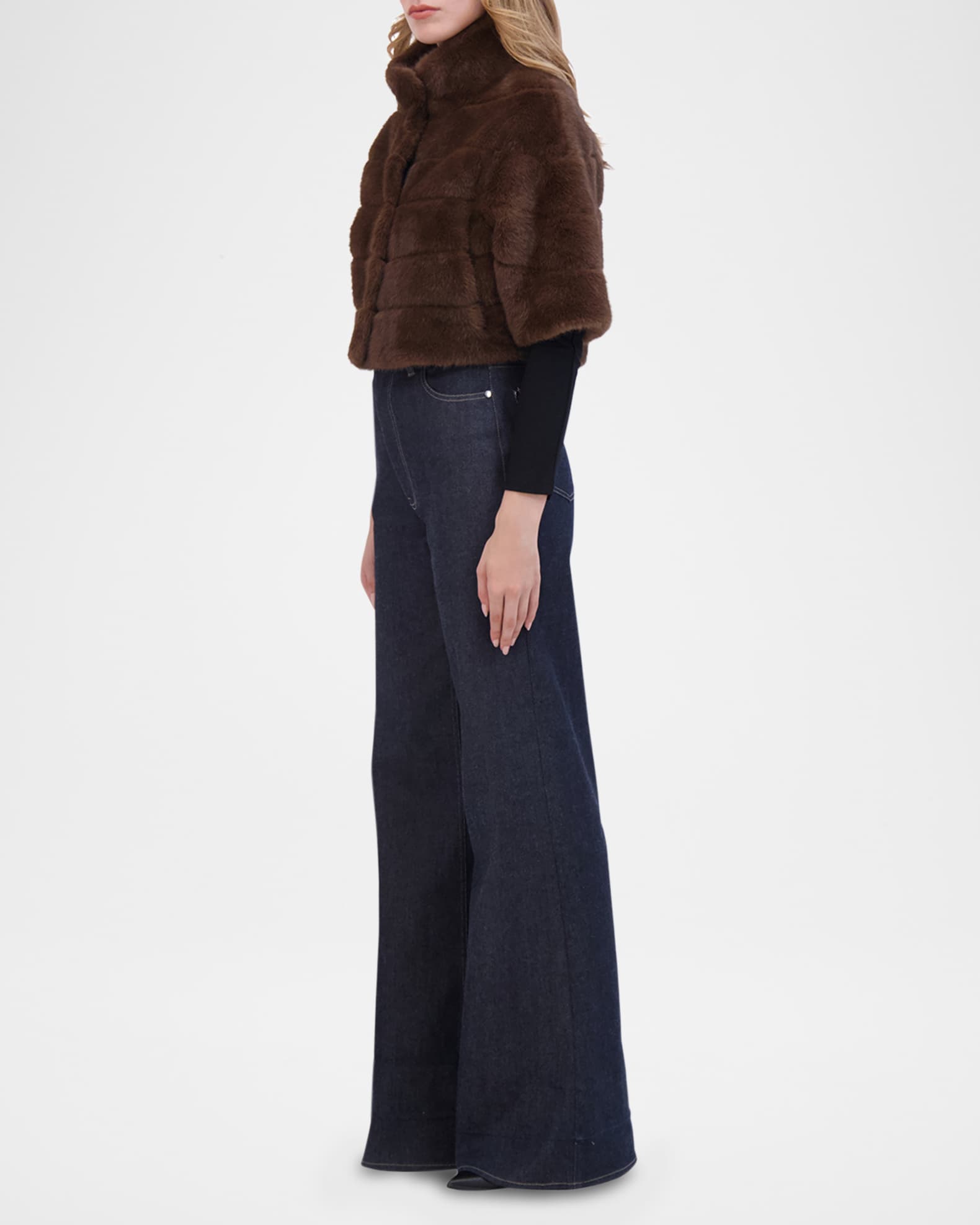 Mink-Like Faux Fur Bolero 1