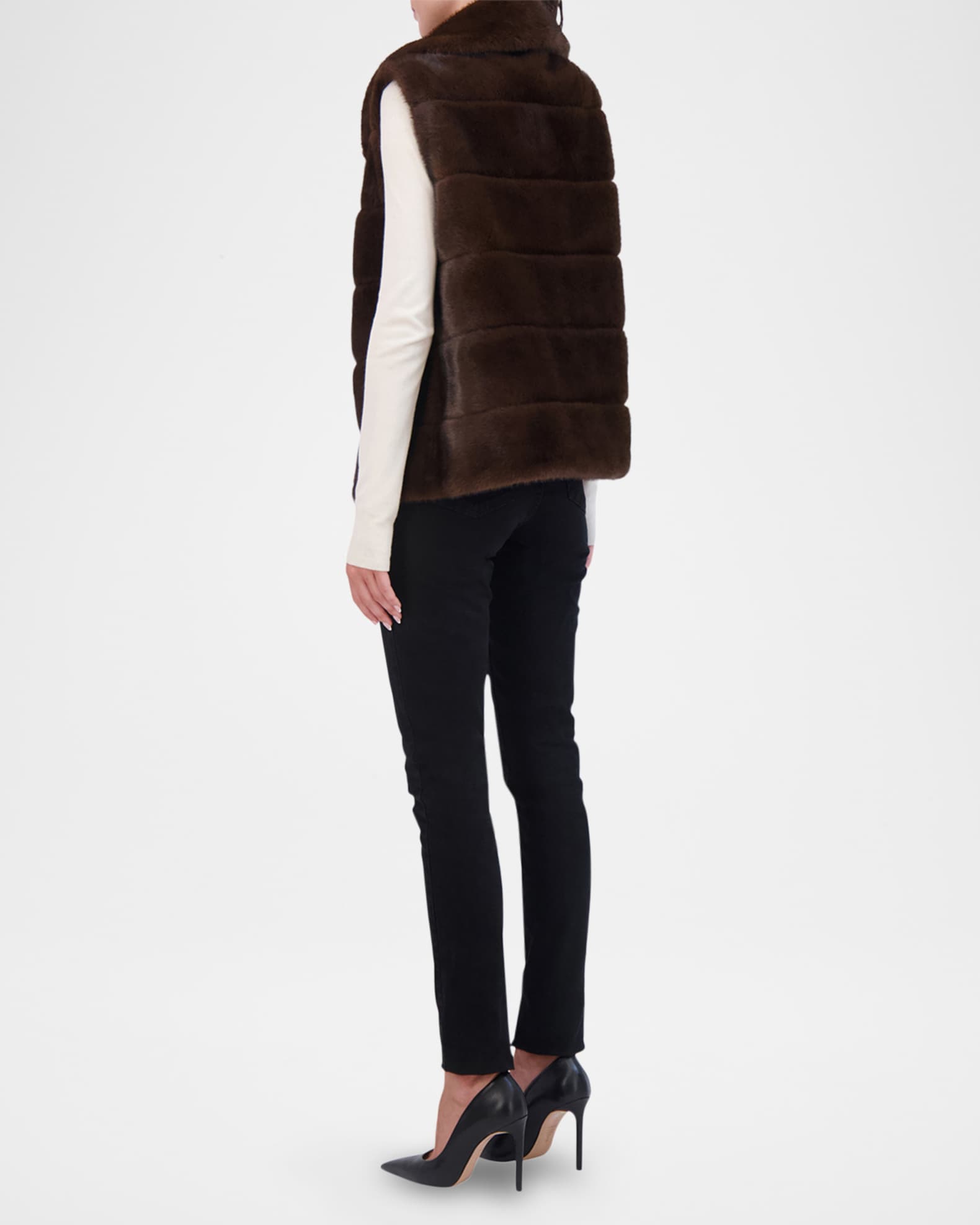 Neiman marcus fur vest top