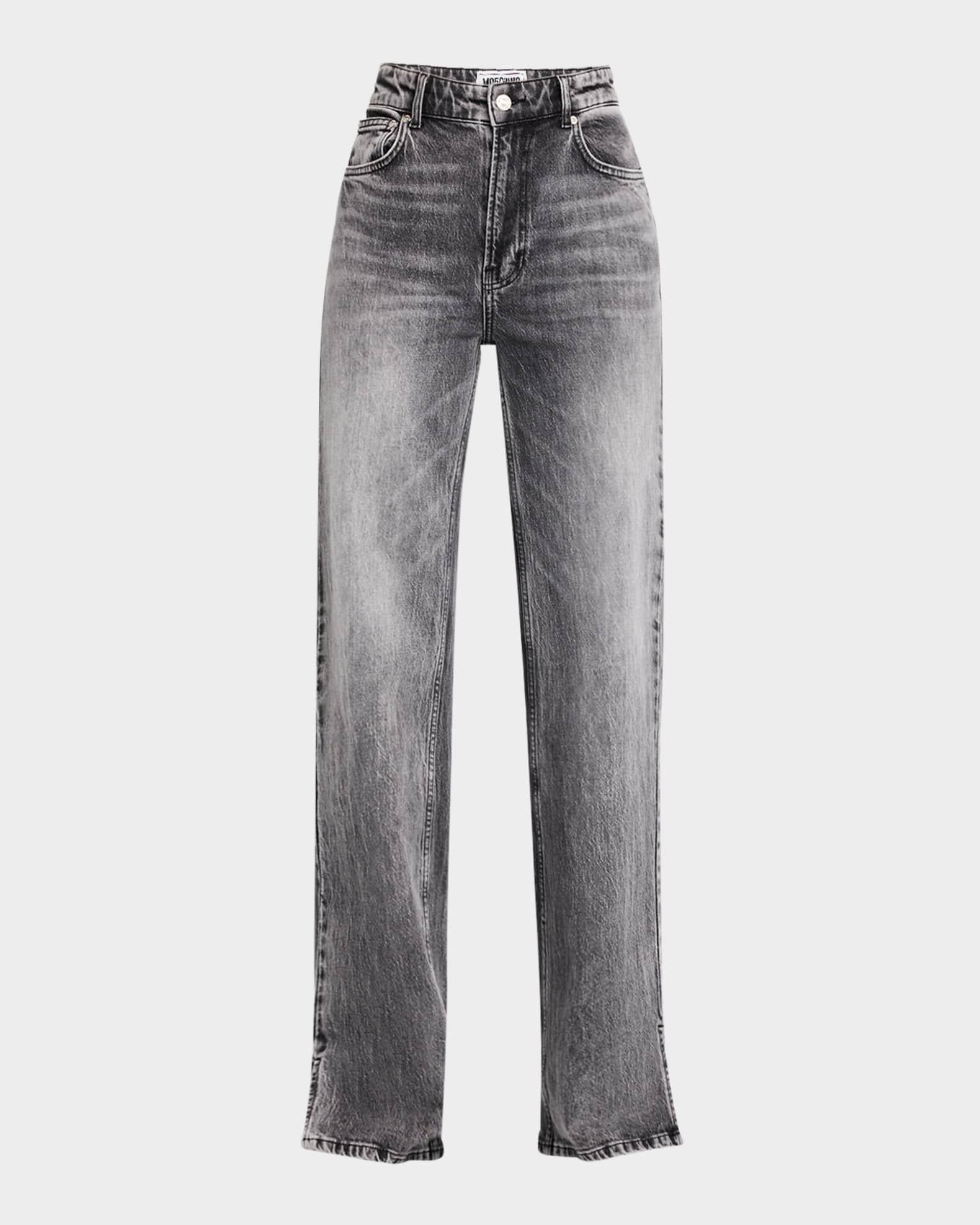 Bootcut Split-Hem Jeans