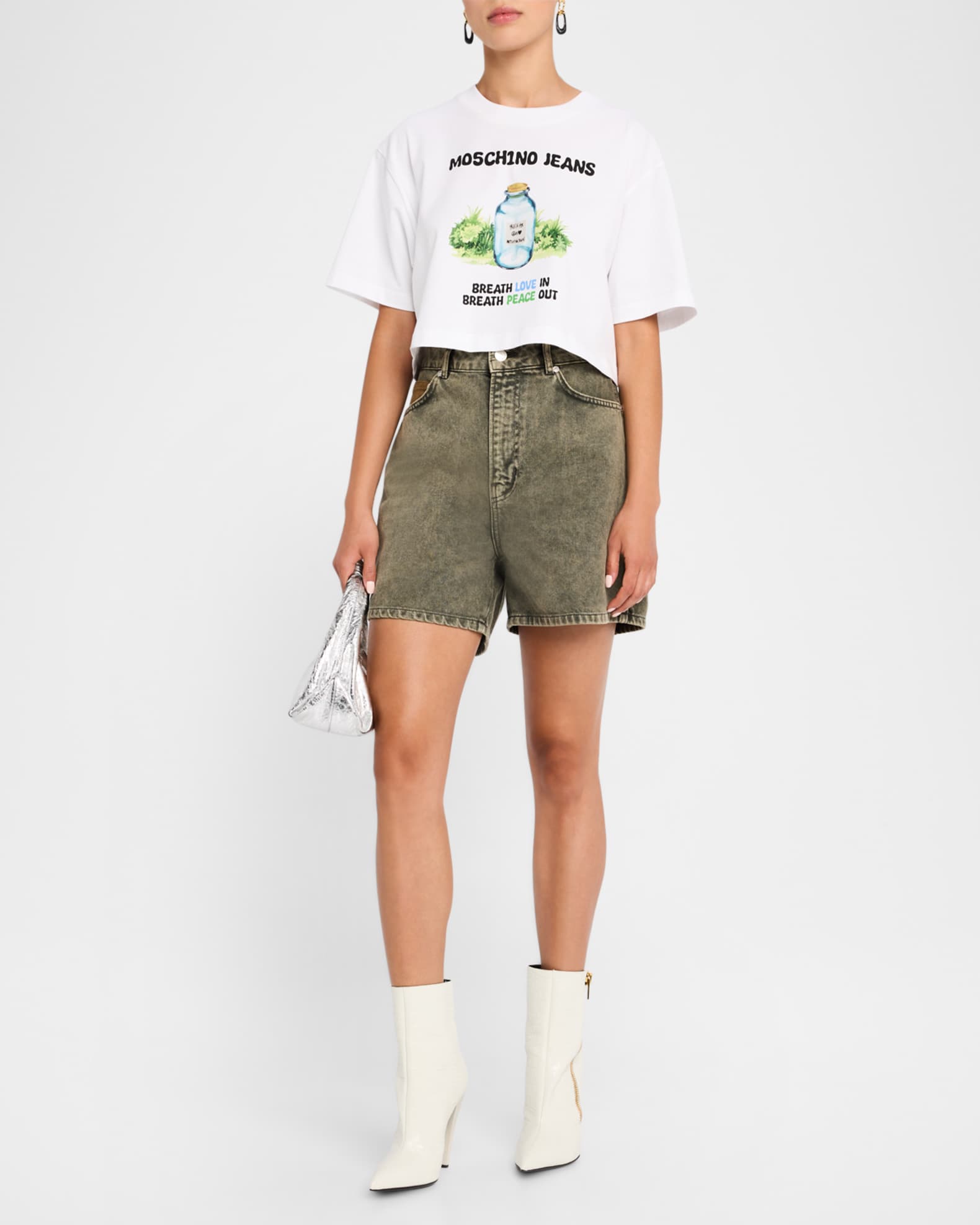 Cropped Peace Graphic Tee 1