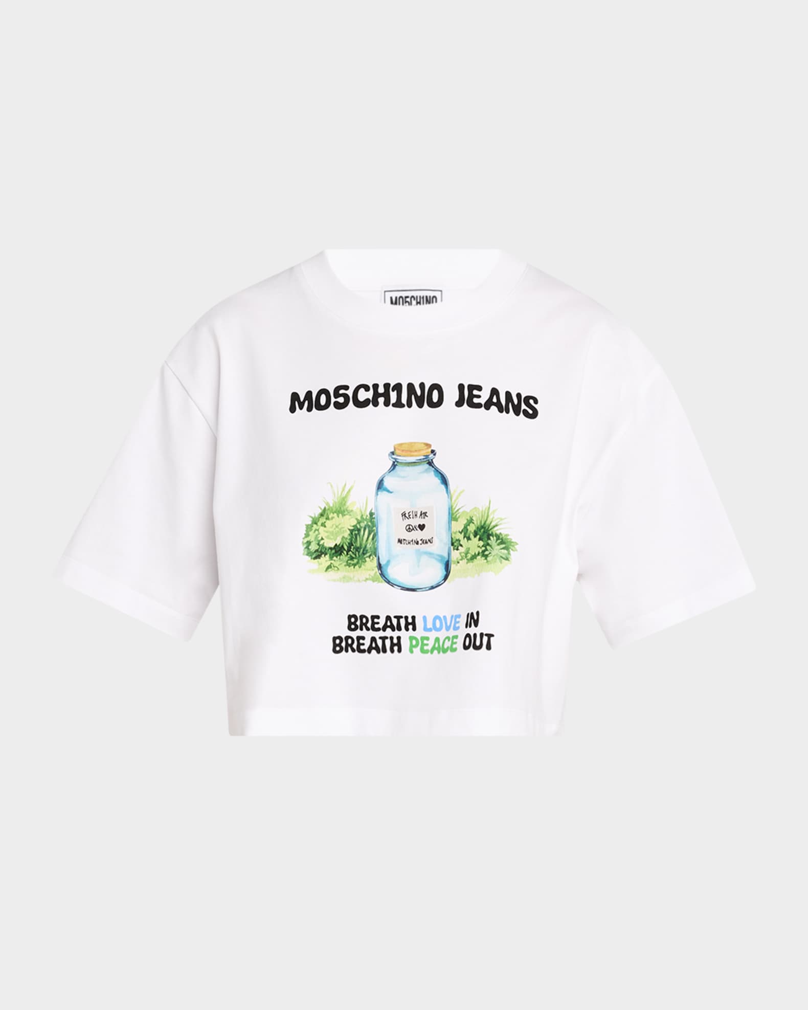 Cropped Peace Graphic Tee 0