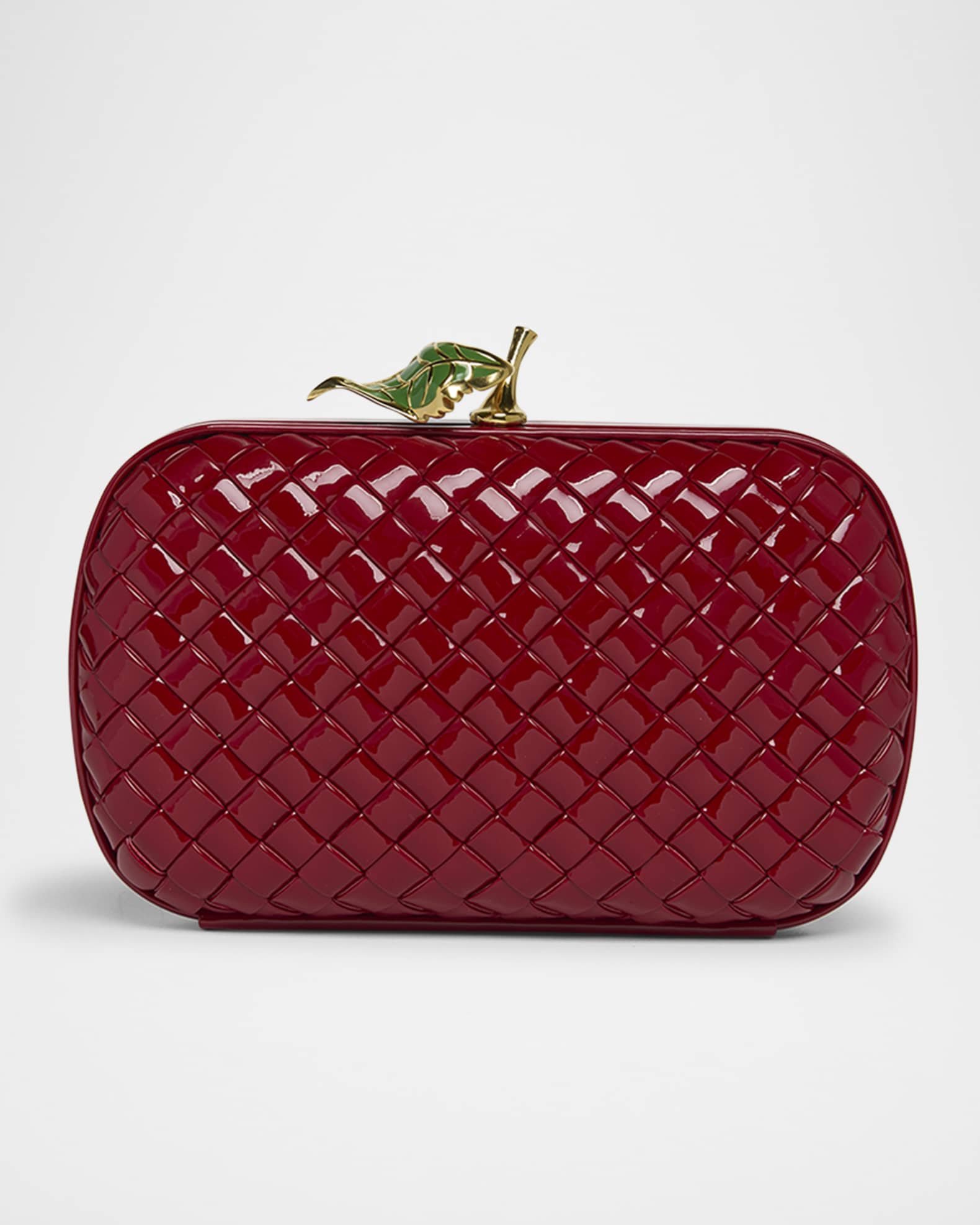 Apple Knot Patent Leather Clutch Bag 0