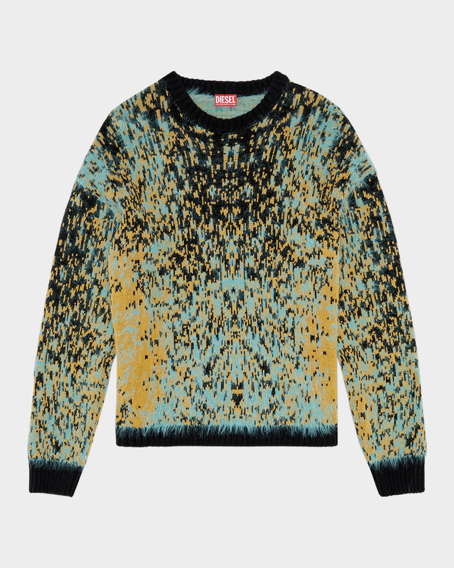 Diesel Men's K-Rain Fuzzy Jacquard Sweater | Neiman Marcus