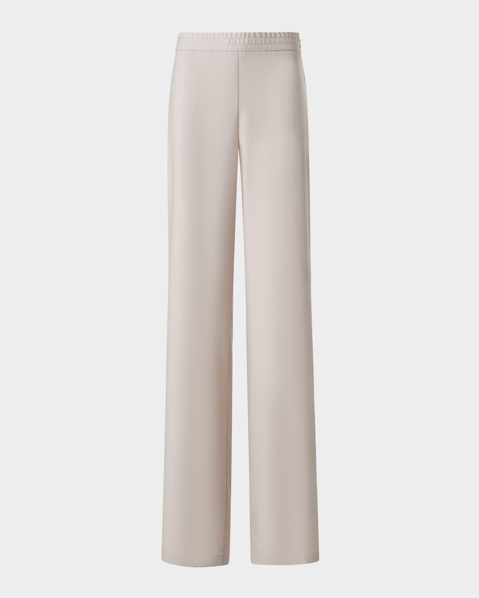 Filibert Cupro Gabardine Straight-Leg Elastic-Waist Pants 0