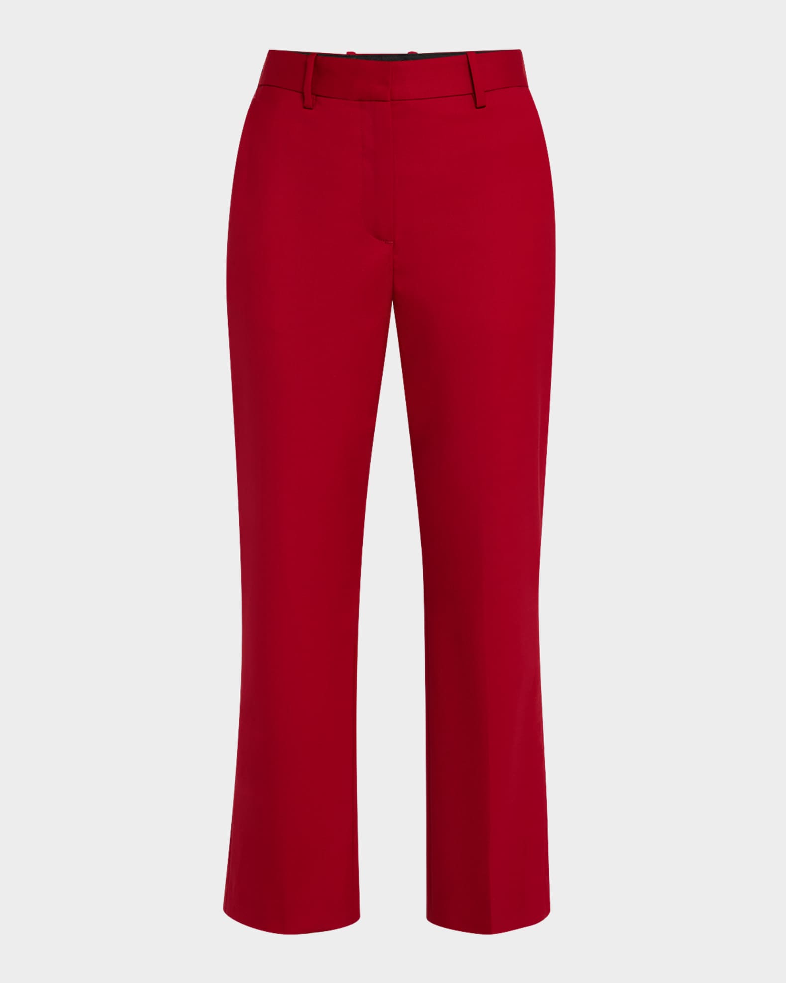 Cropped Straight-Leg Seasonless Wool Trousers 0