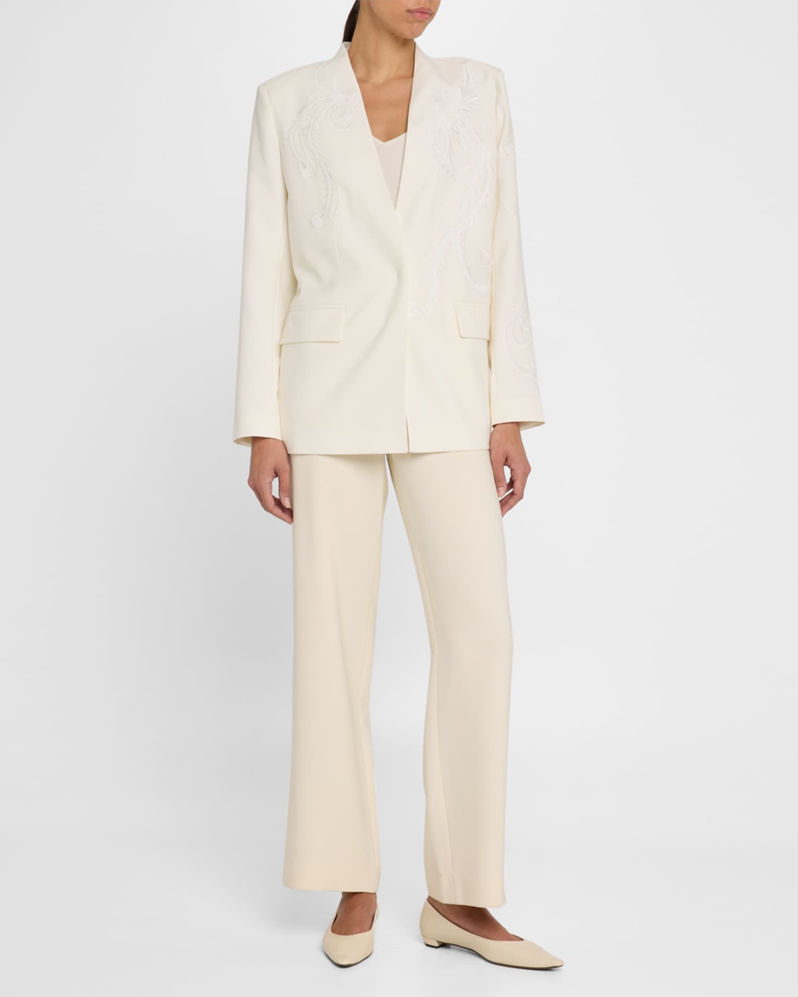 Sydney Embroidered Wool-Blend Jacket 1