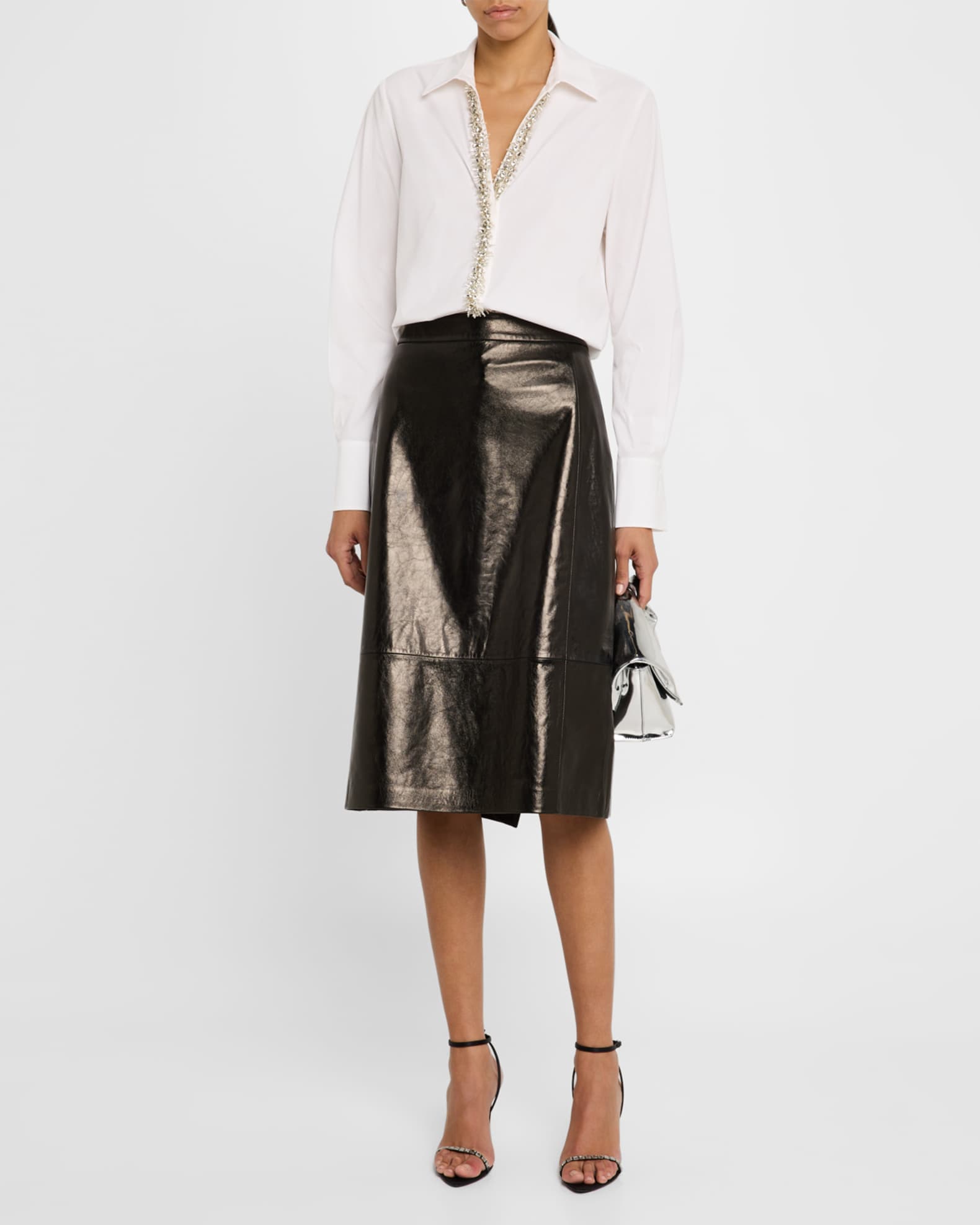 Gabbay Embellished Button-Down Blouse 1