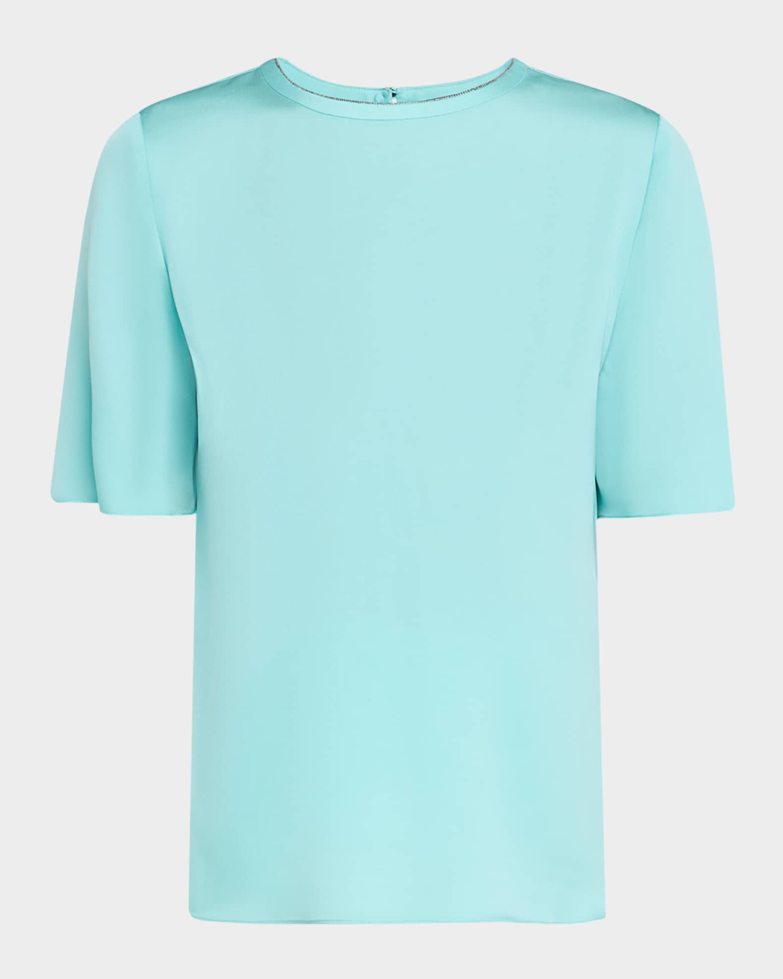 Sylvie Chain-Trim Crewneck Blouse 0