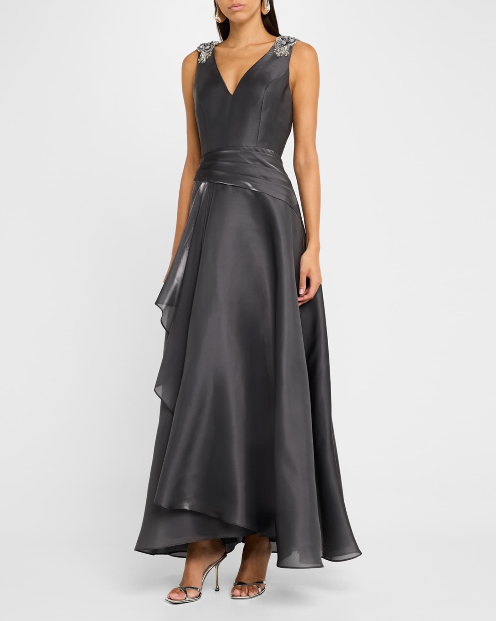 Anastasia beaded tulle gown by aidan mattox online